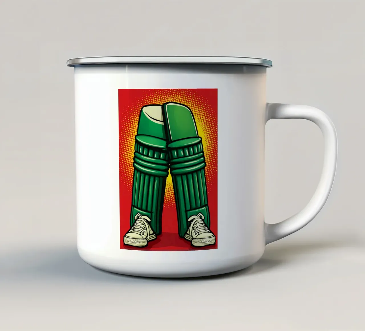 Tappetini per grilli - Pop Art tazza in smalto da ColorCrash Gallery