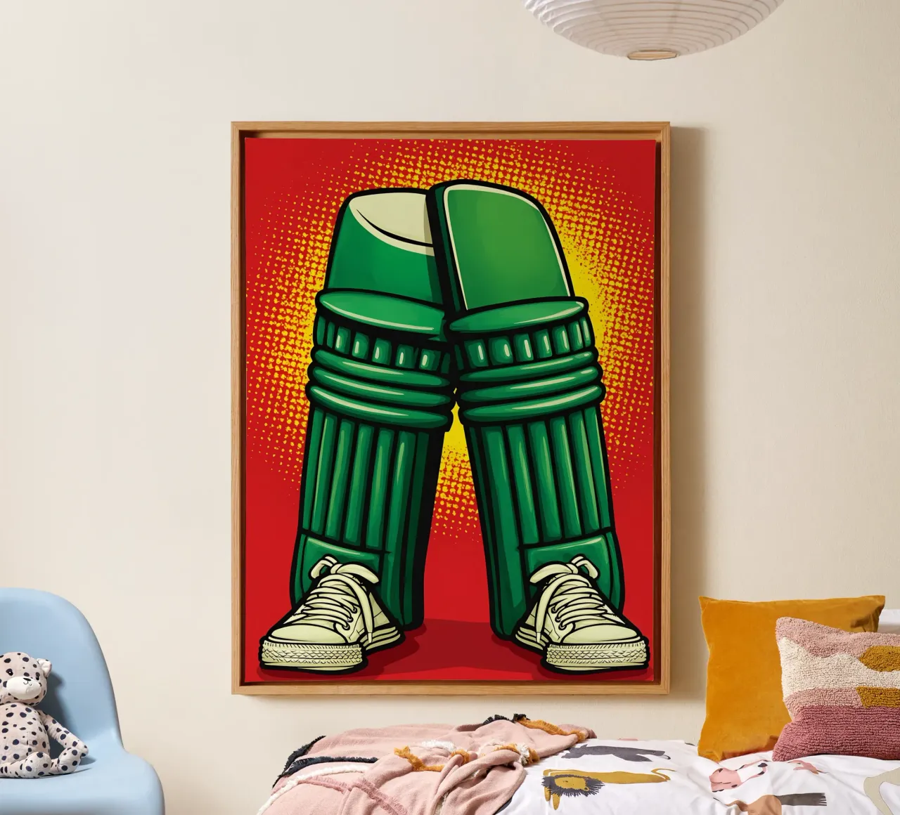 Tappetini per grilli - Pop Art tela con Cornice a cassetta da ColorCrash Gallery