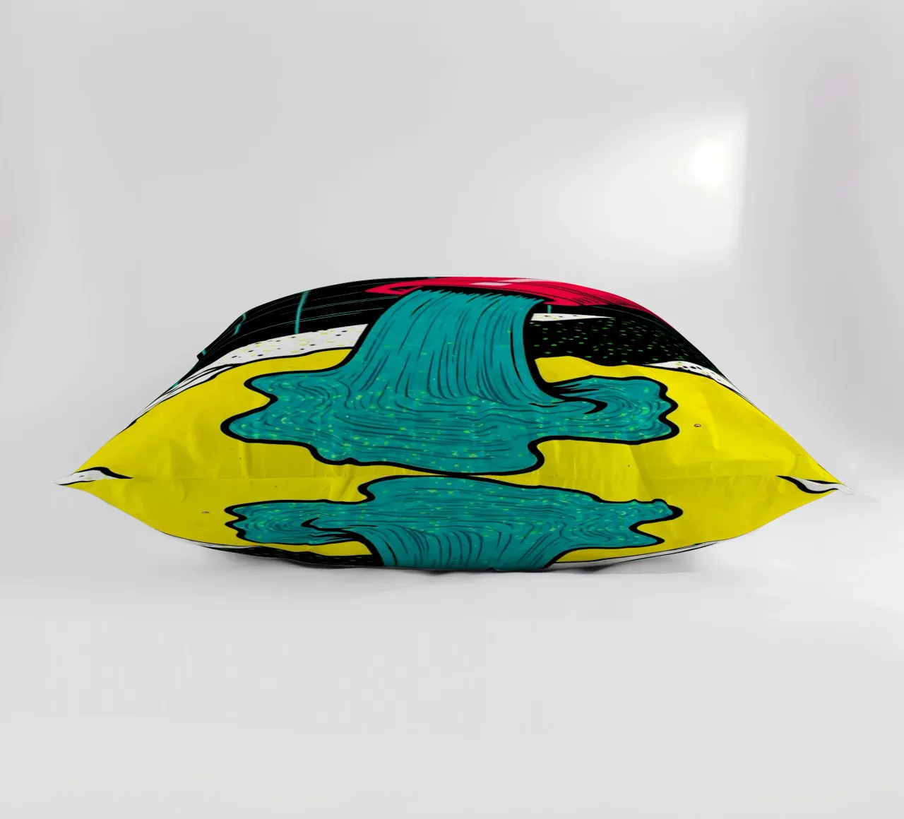 Calcestruzzo fluente - Pop Art cuscino da ColorCrash Gallery