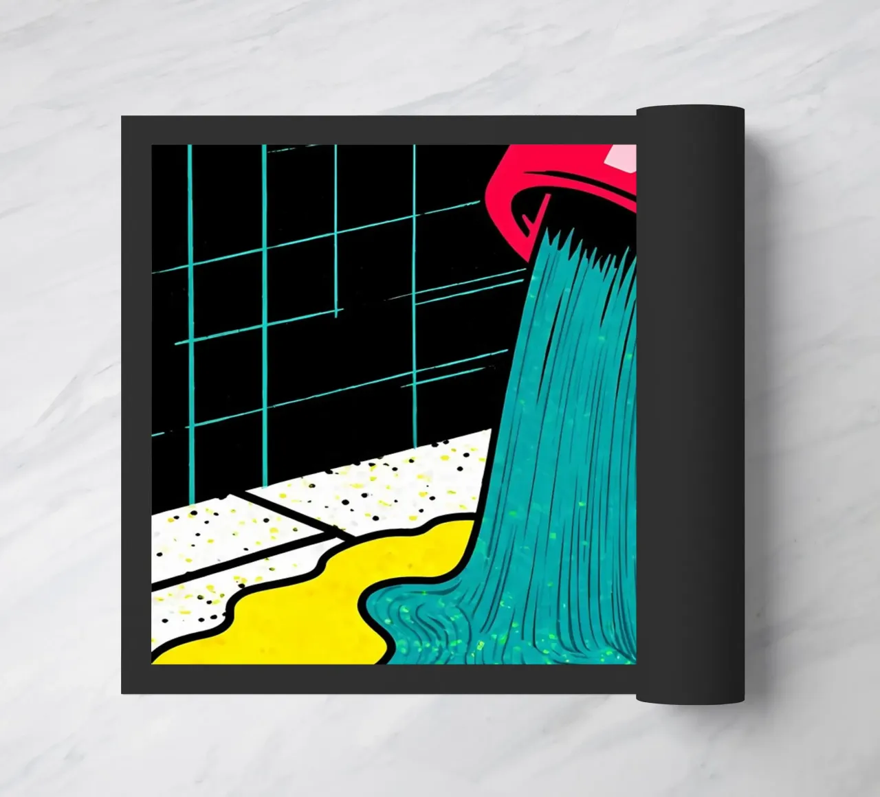 Calcestruzzo fluente - Pop Art zerbino da ColorCrash Gallery