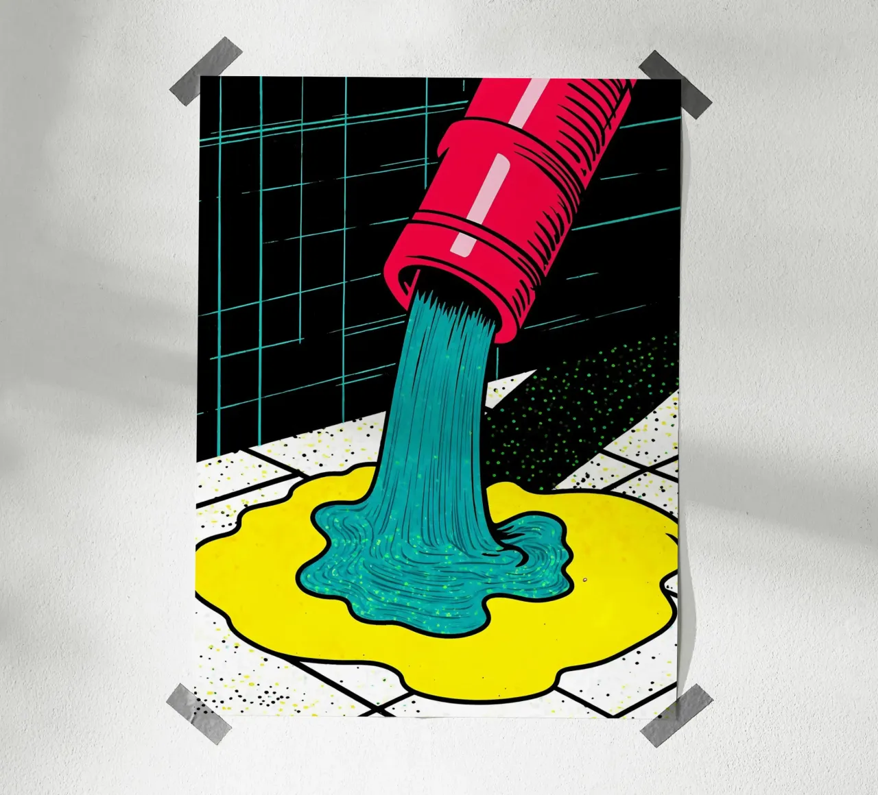 Calcestruzzo fluente - Pop Art carta hahnemühle da ColorCrash Gallery