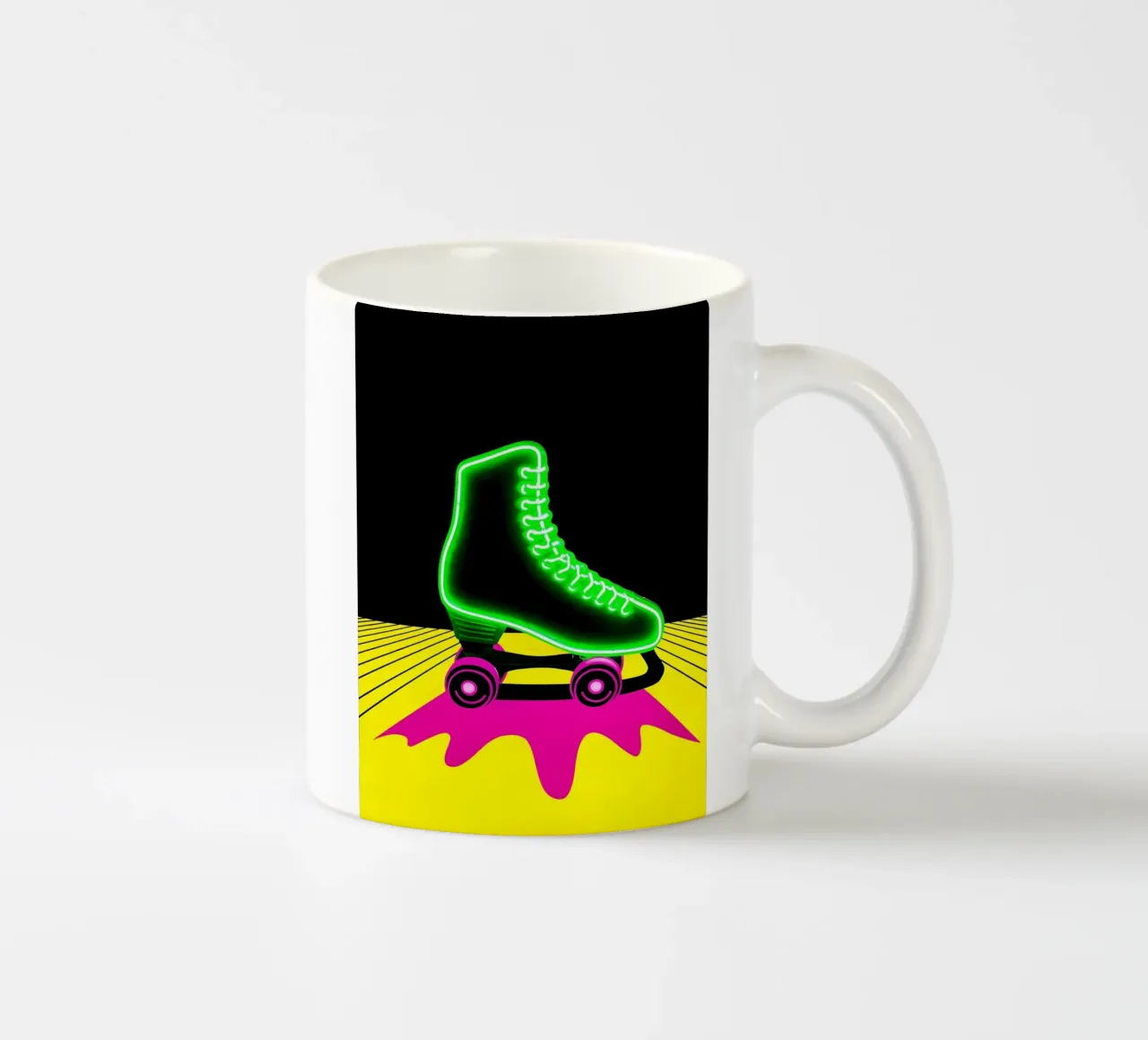 Pattini a rotelle - Pop Art tazza in ceramica da ColorCrash Gallery