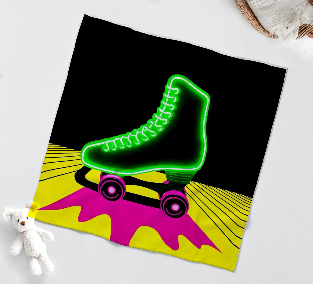 Pattini a rotelle - Pop Art coperta in pile da ColorCrash Gallery