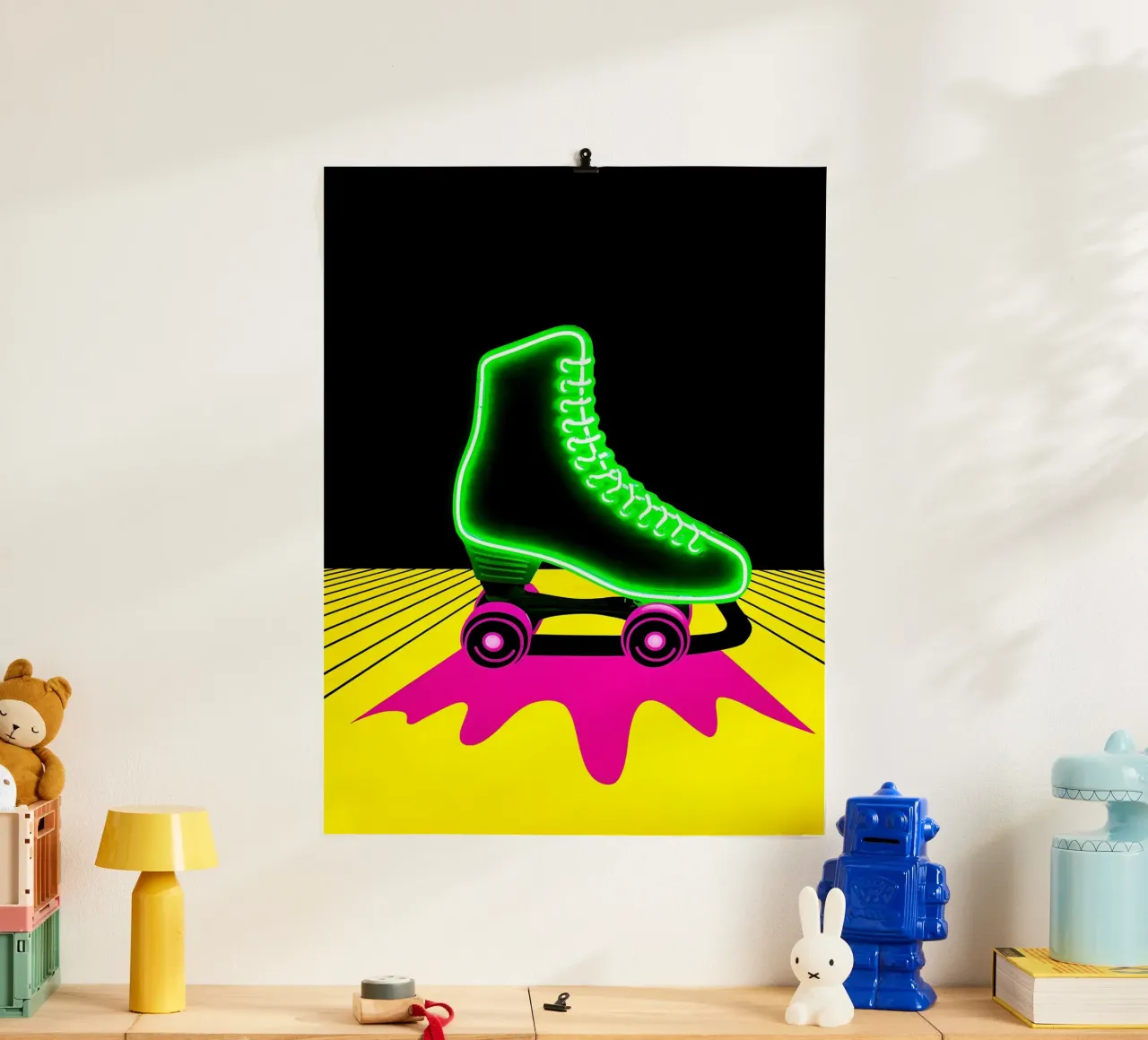 Pattini a rotelle - Pop Art carta hahnemühle da ColorCrash Gallery