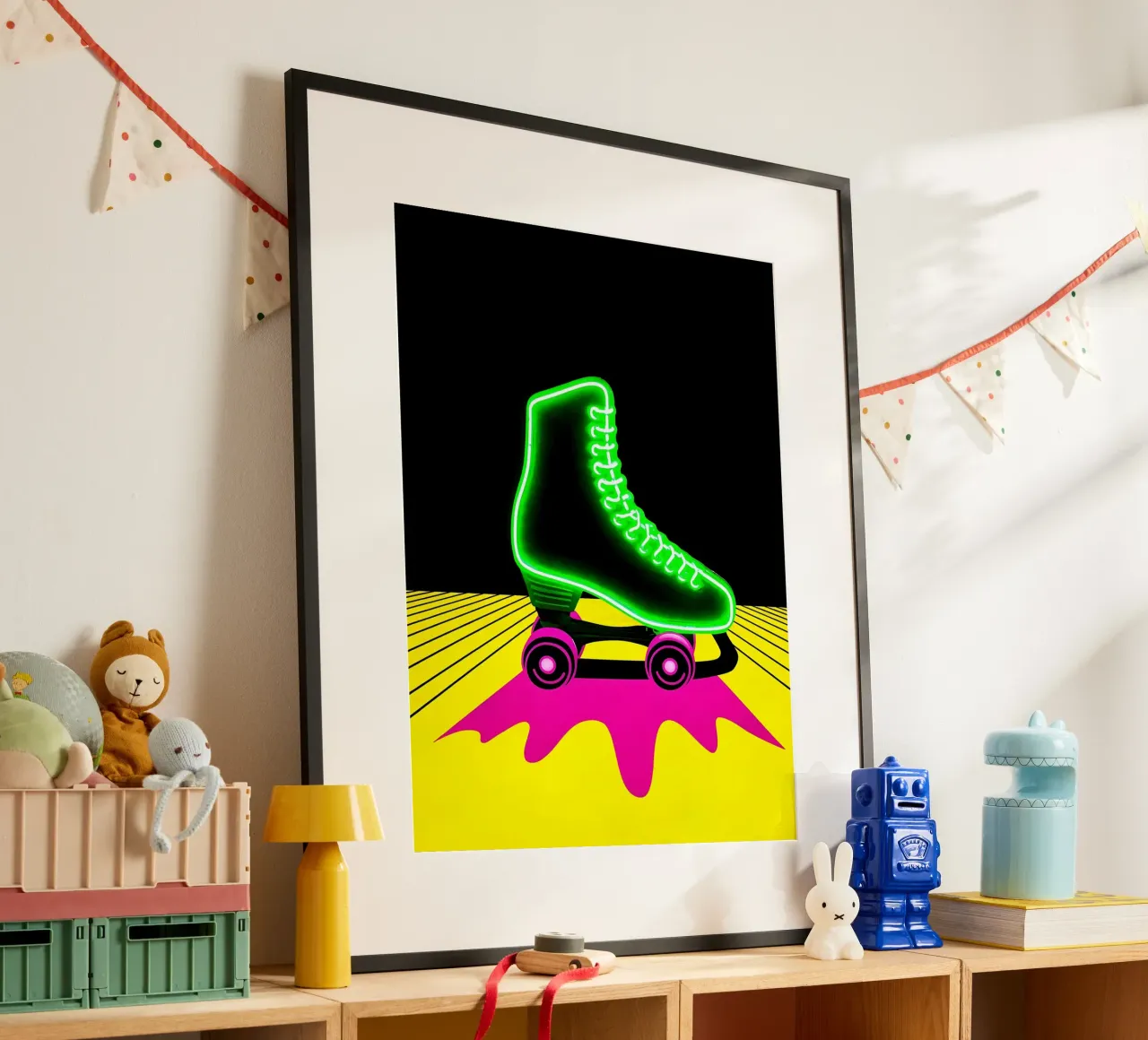 Pattini a rotelle - Pop Art carta hahnemühle da ColorCrash Gallery