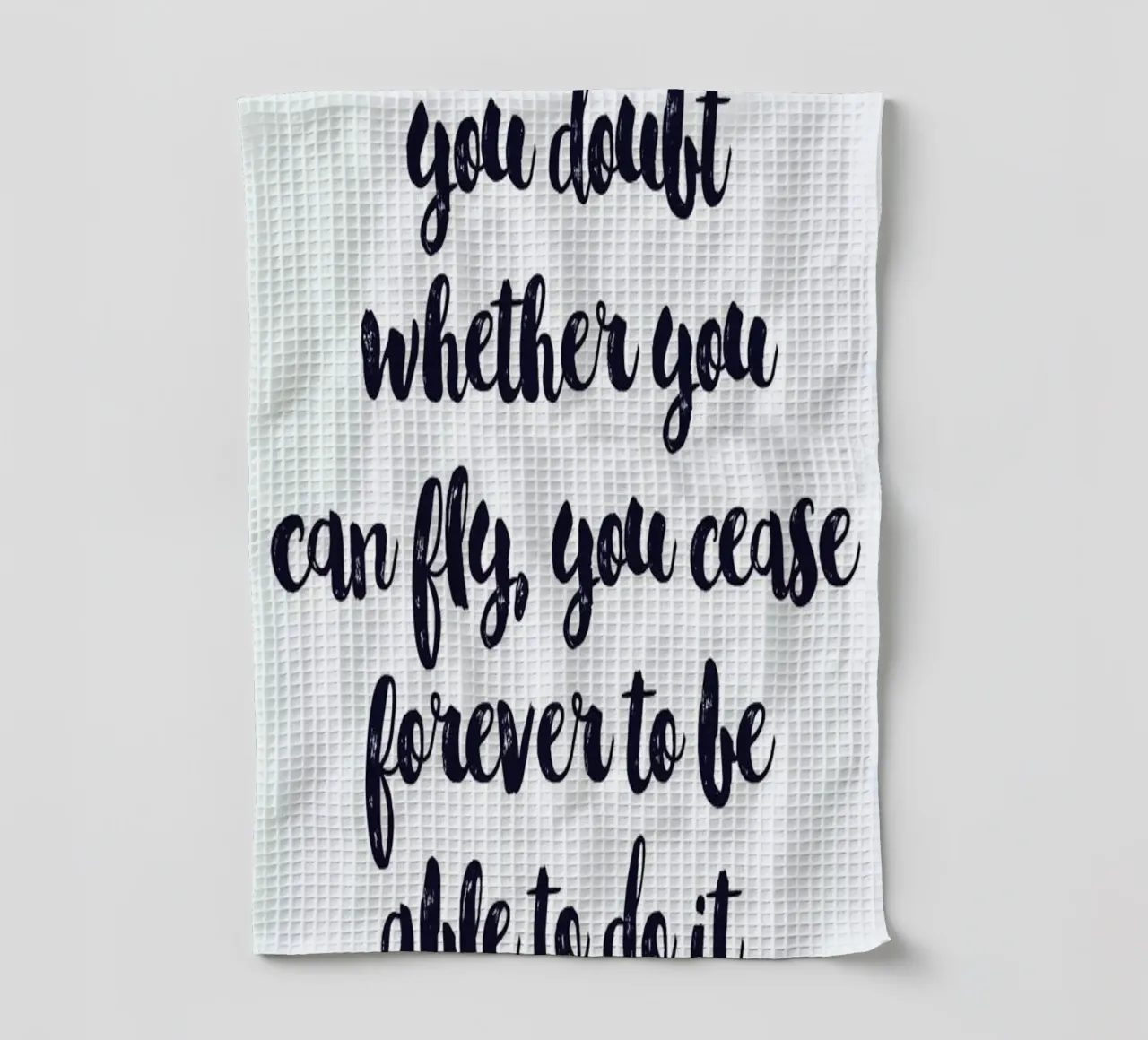 Believe in Yourself canovaccio da cucina da Little Flourishes