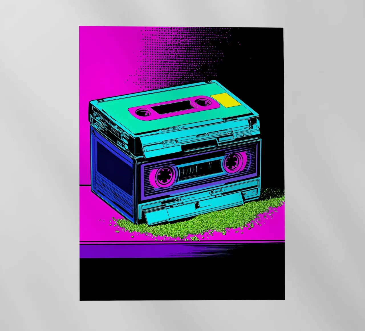 Nastro a cassetta - Pop Art pellicola backlit da ColorCrash Gallery