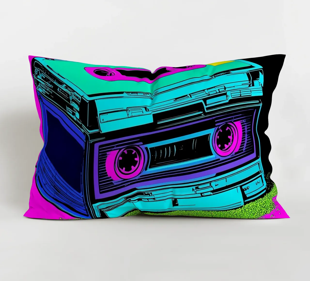 Nastro a cassetta - Pop Art cuscino da ColorCrash Gallery