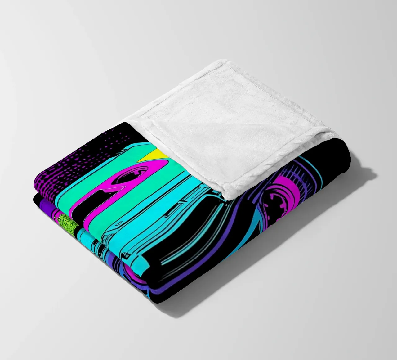 Nastro a cassetta - Pop Art coperta in pile da ColorCrash Gallery