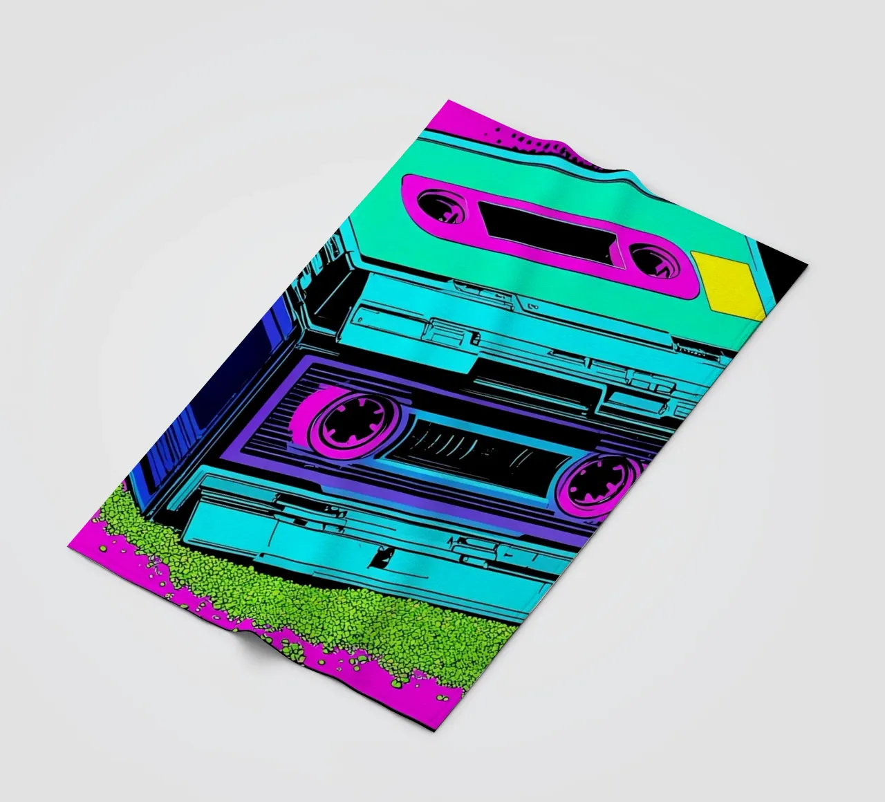Nastro a cassetta - Pop Art coperta in pile da ColorCrash Gallery
