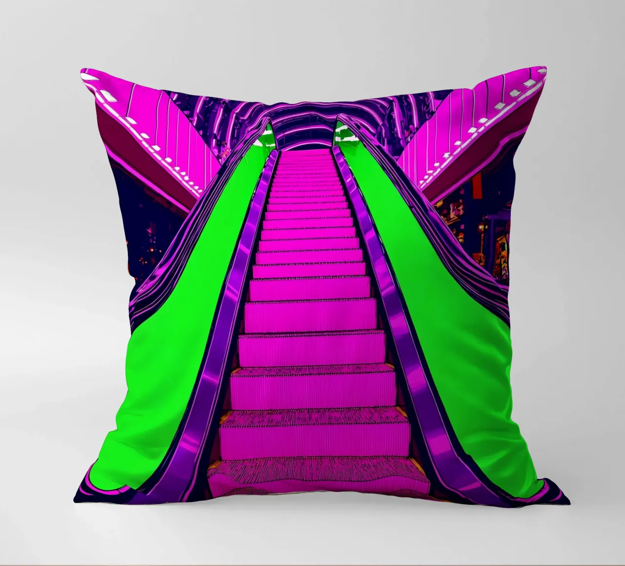 Scala mobile - Pop Art cuscino da ColorCrash Gallery