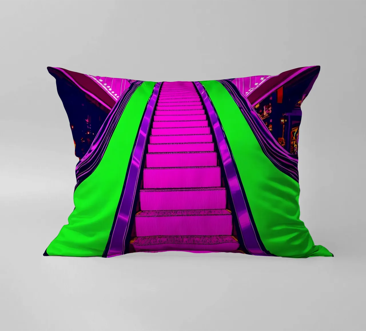 Scala mobile - Pop Art cuscino da ColorCrash Gallery