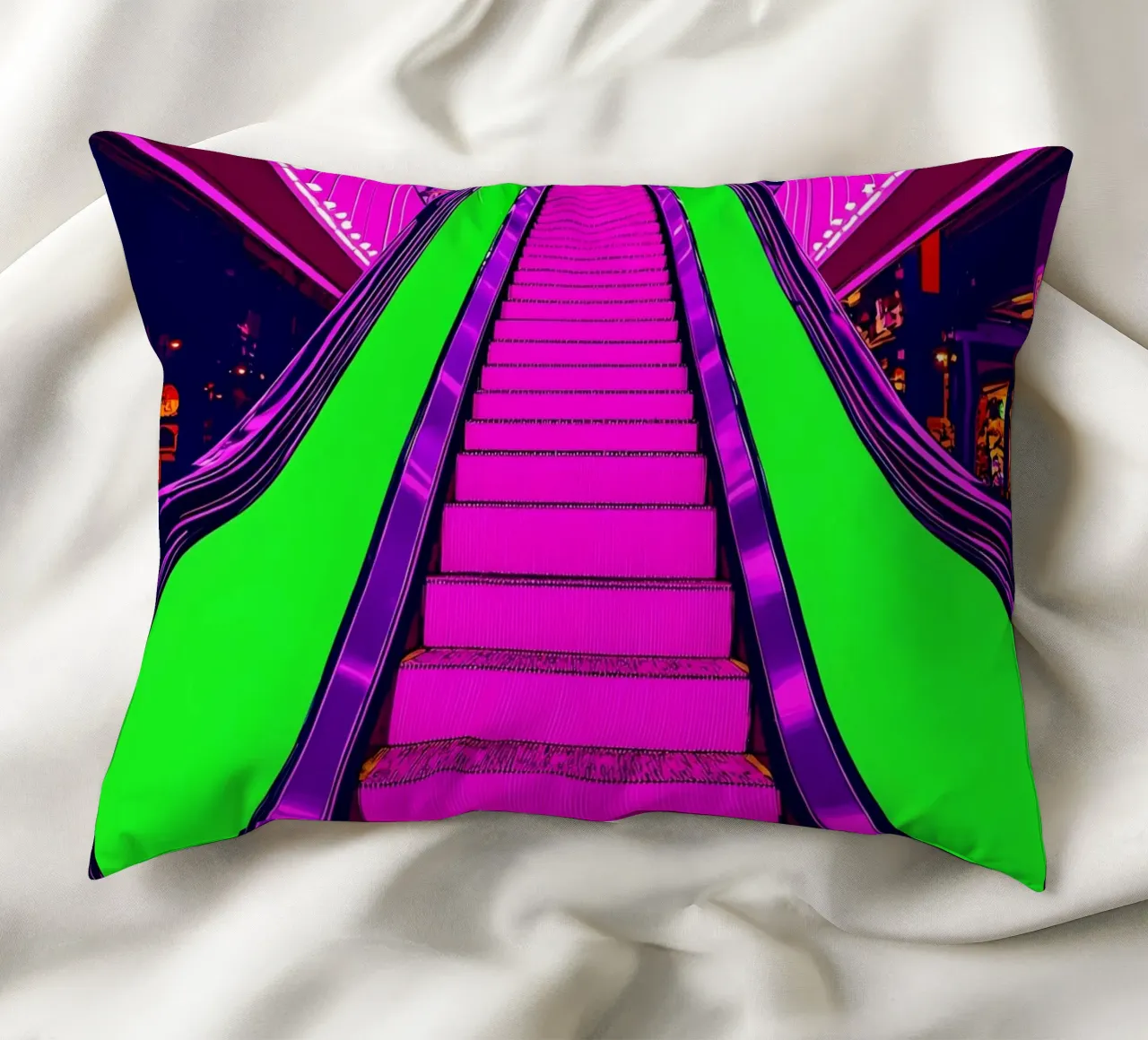 Scala mobile - Pop Art cuscino da ColorCrash Gallery