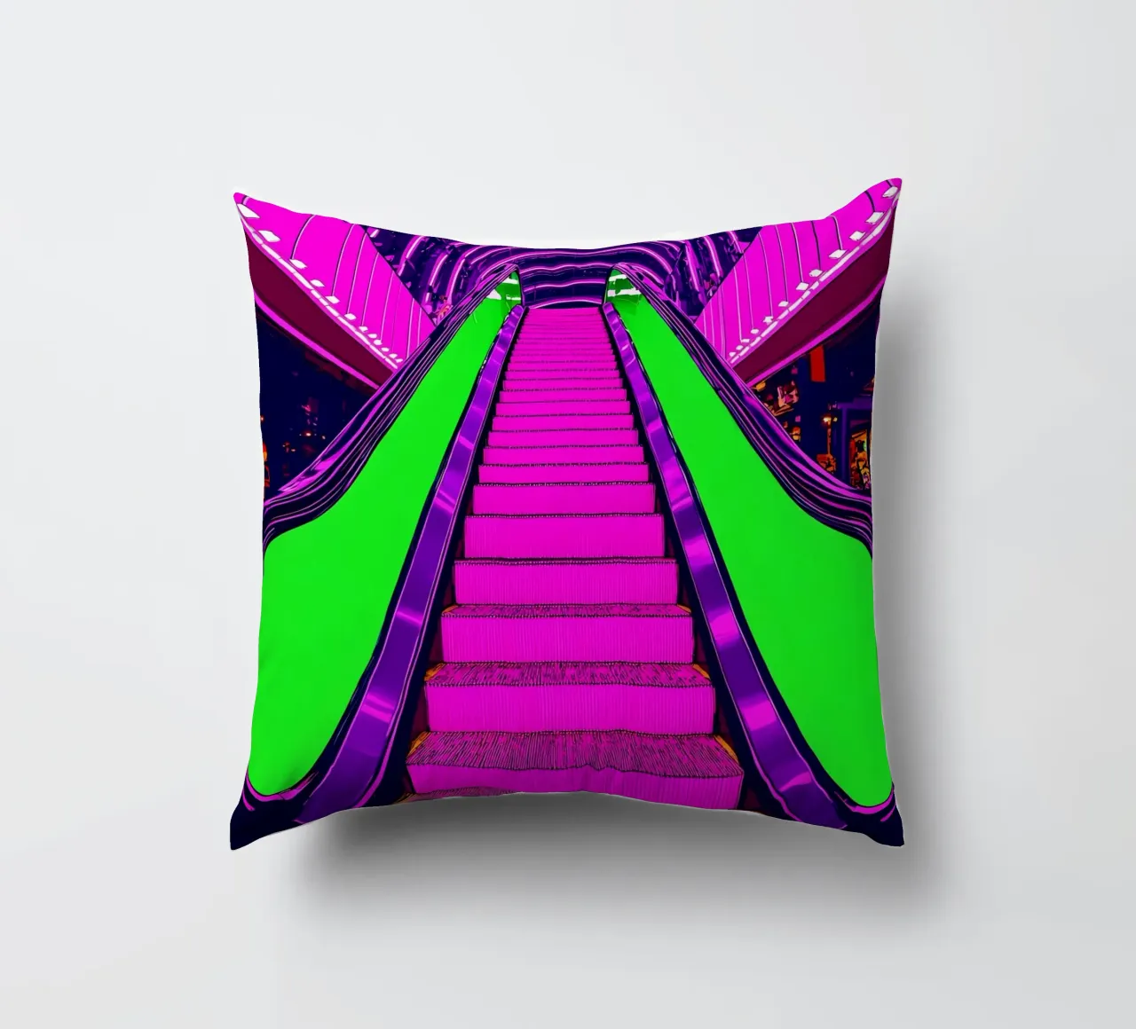 Scala mobile - Pop Art cuscino da ColorCrash Gallery