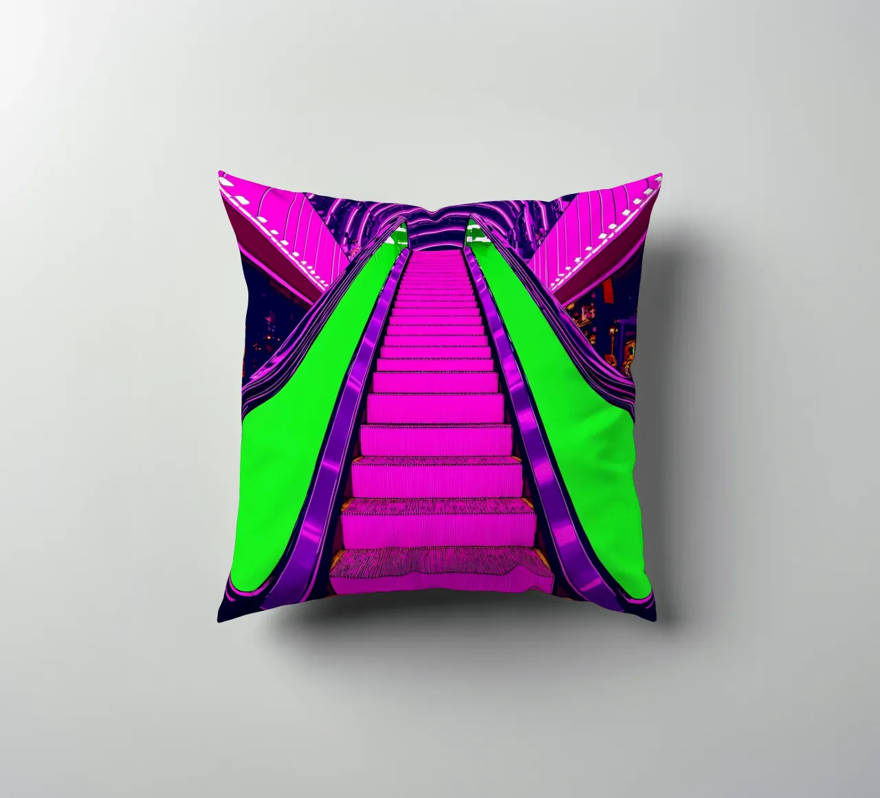 Scala mobile - Pop Art cuscino da ColorCrash Gallery