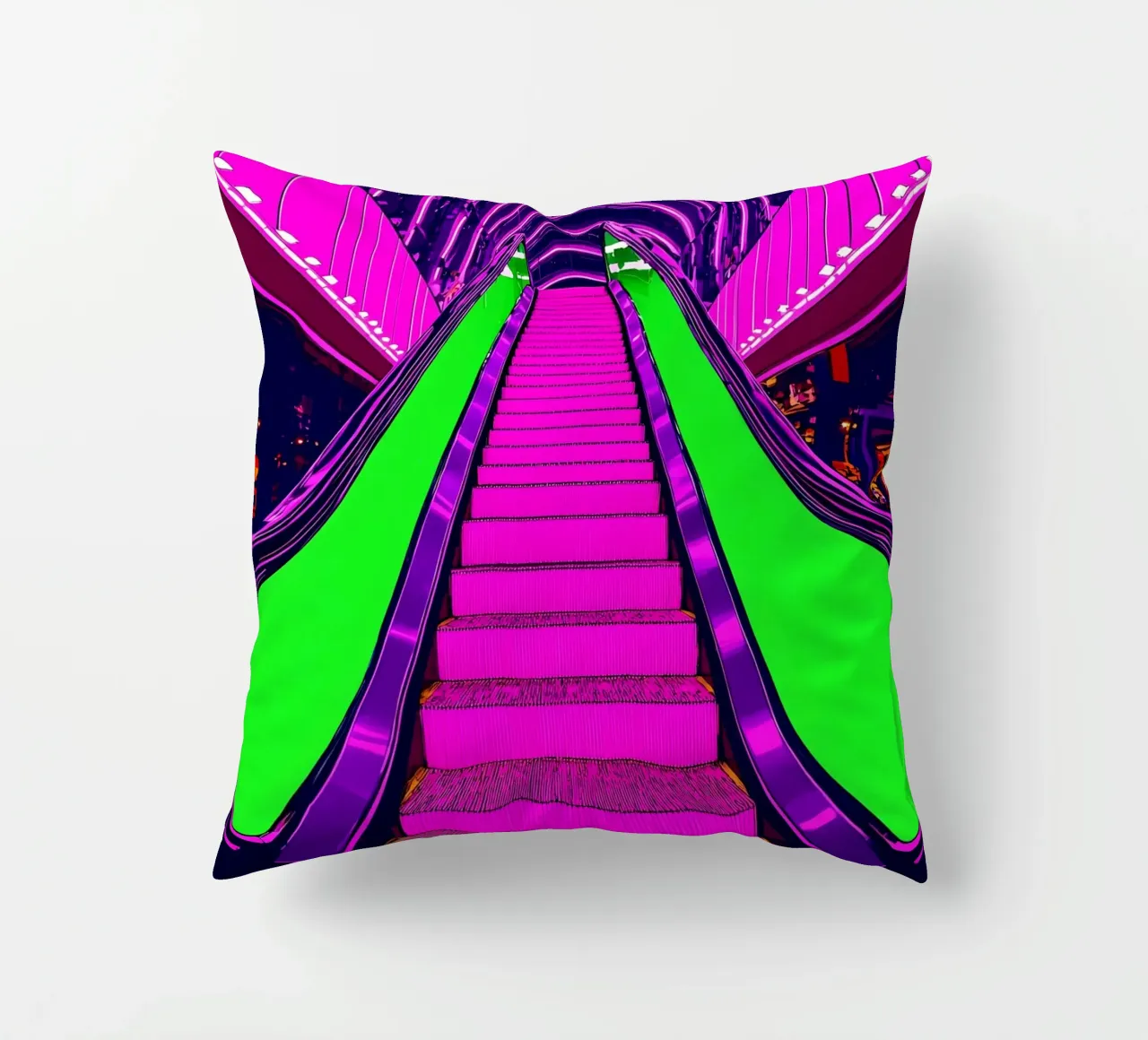 Scala mobile - Pop Art cuscino da ColorCrash Gallery