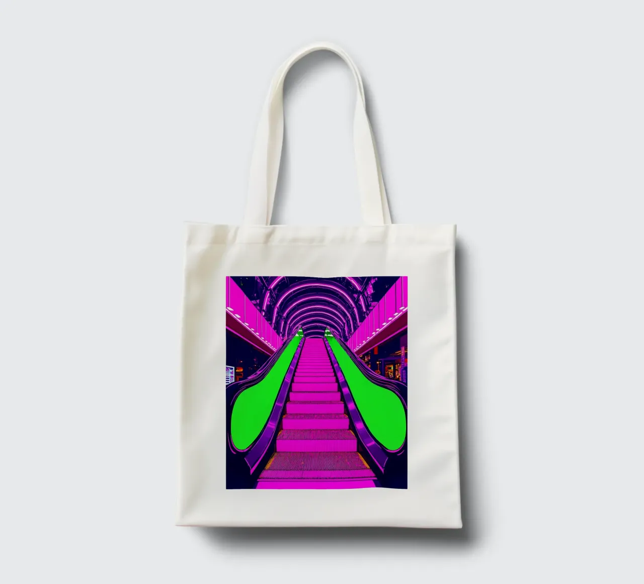 Scala mobile - Pop Art borsa in juta da ColorCrash Gallery