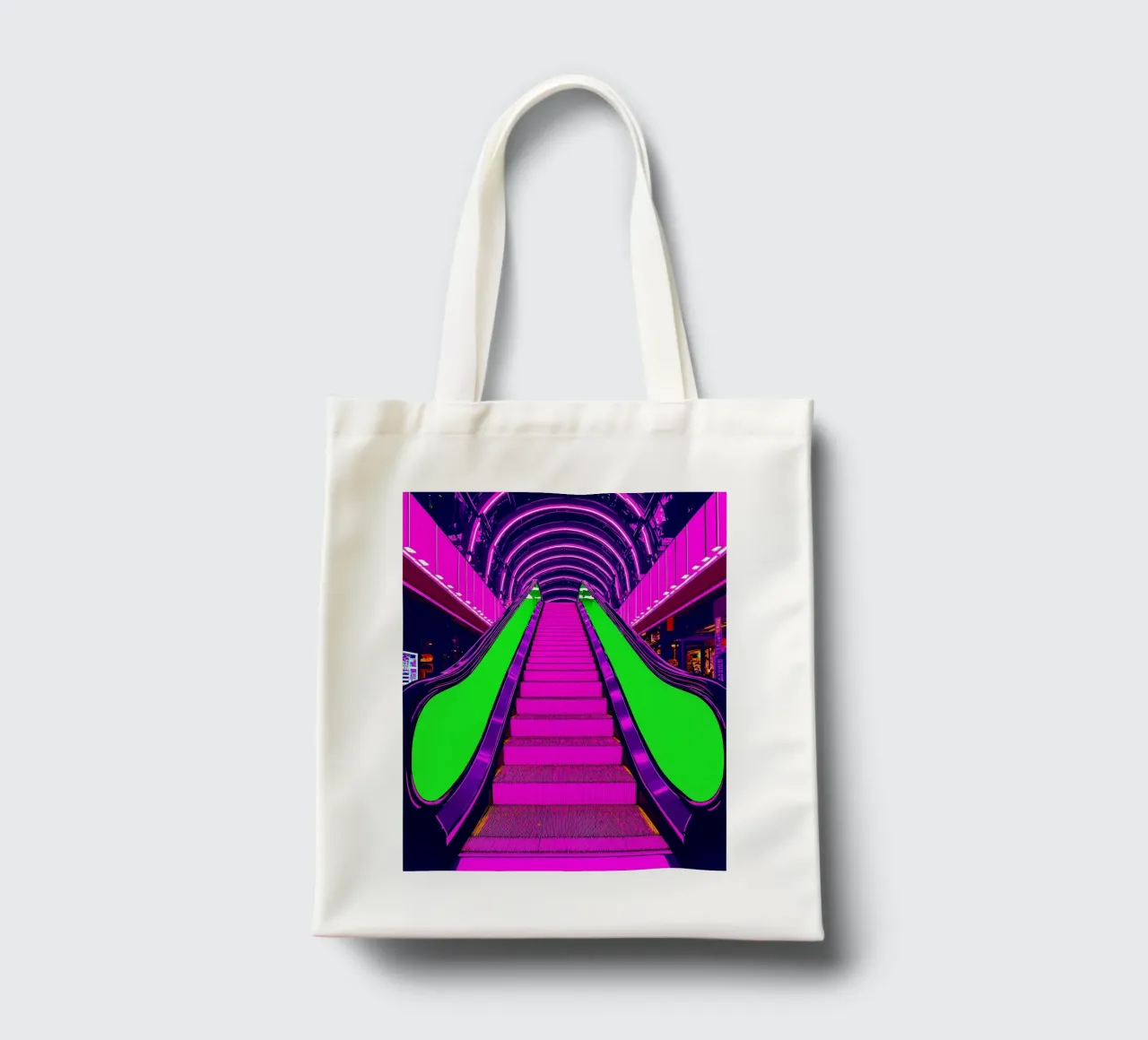 Scala mobile - Pop Art borsa in juta da ColorCrash Gallery