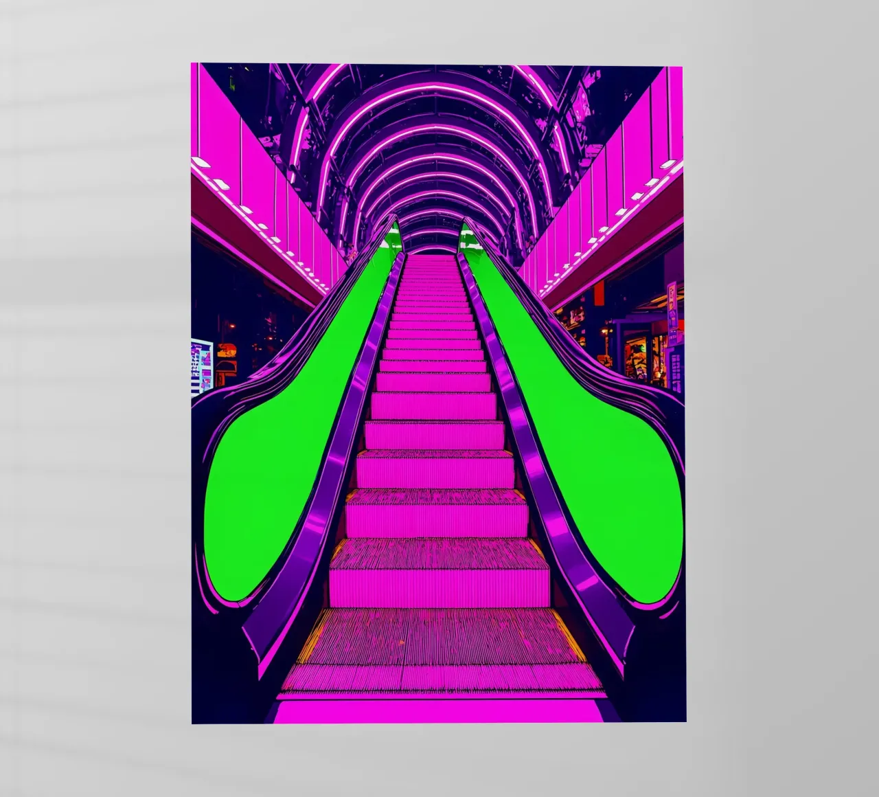 Scala mobile - Pop Art pellicola backlit da ColorCrash Gallery