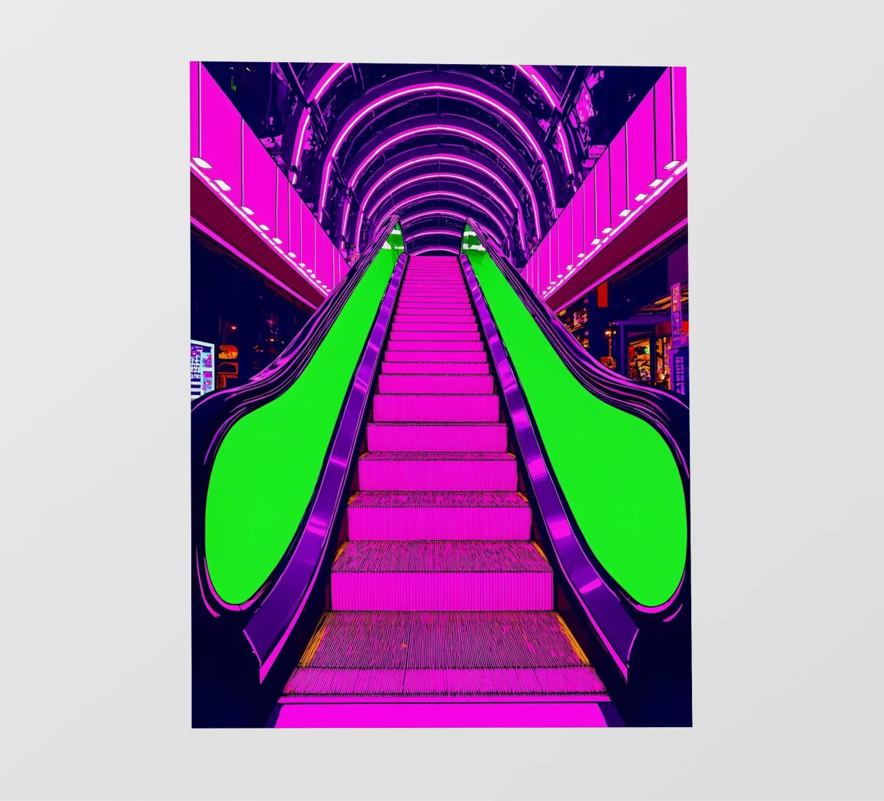 Scala mobile - Pop Art pellicola backlit da ColorCrash Gallery