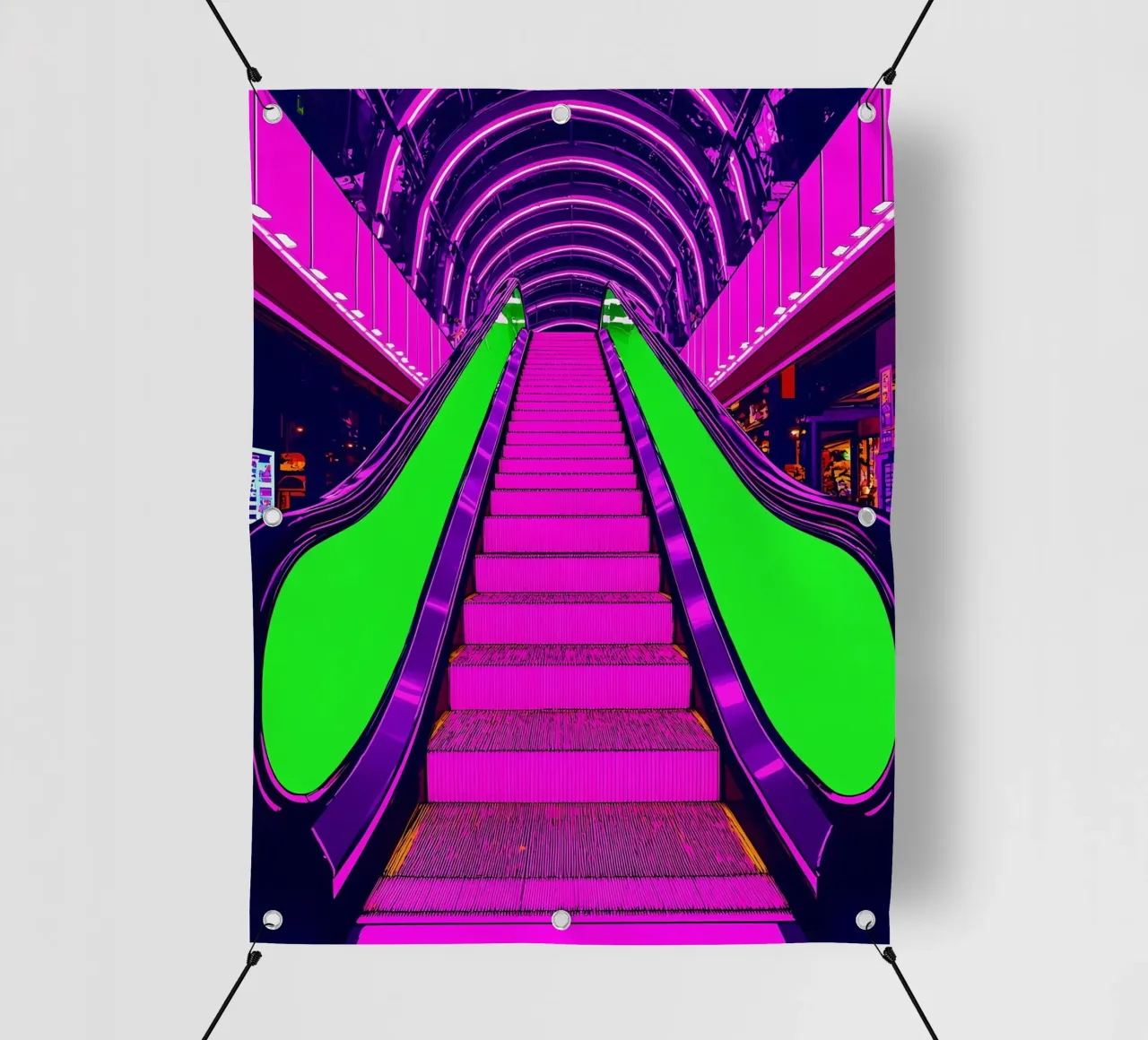 Scala mobile - Pop Art telo in pvc da ColorCrash Gallery