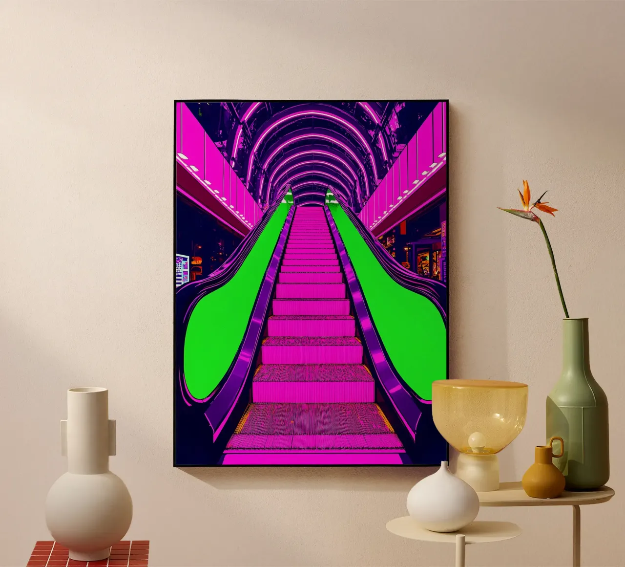 Scala mobile - Pop Art plexiglass da ColorCrash Gallery