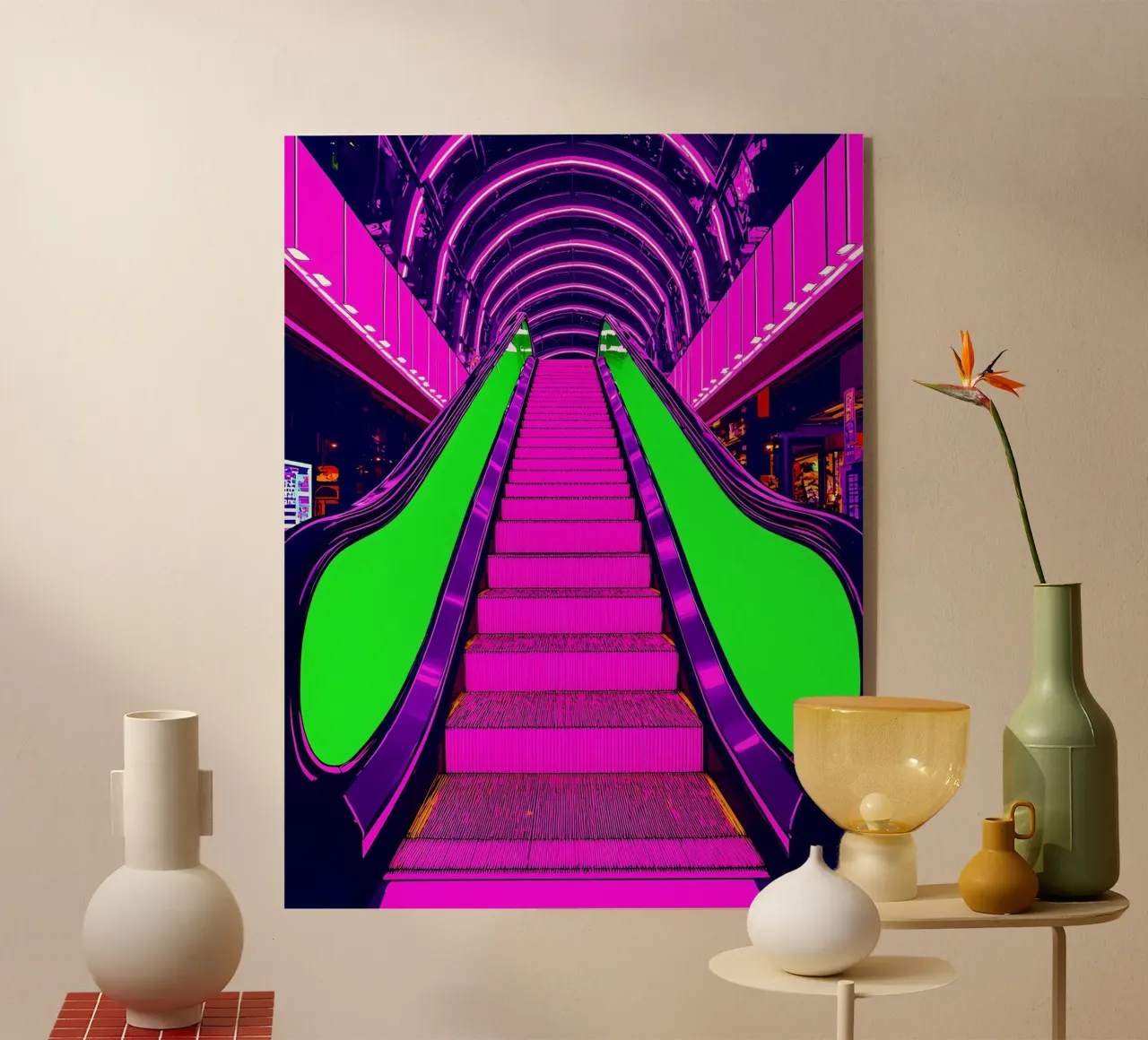 Scala mobile - Pop Art plexiglass da ColorCrash Gallery