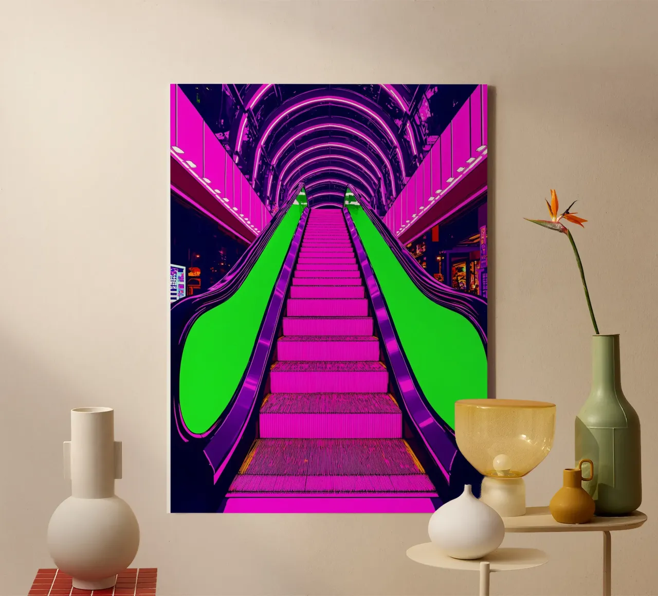 Scala mobile - Pop Art tela da ColorCrash Gallery