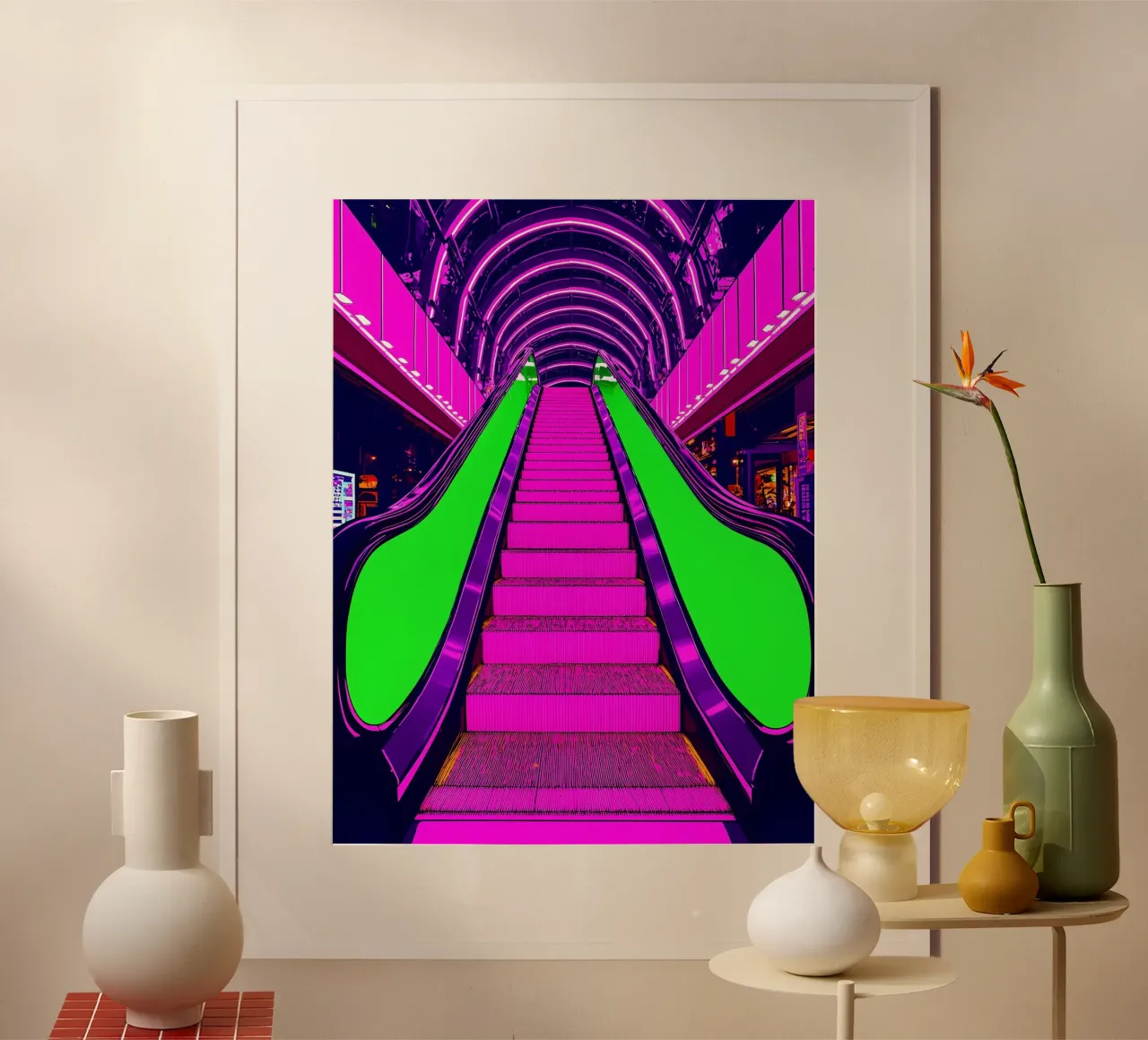 Scala mobile - Pop Art poster da ColorCrash Gallery