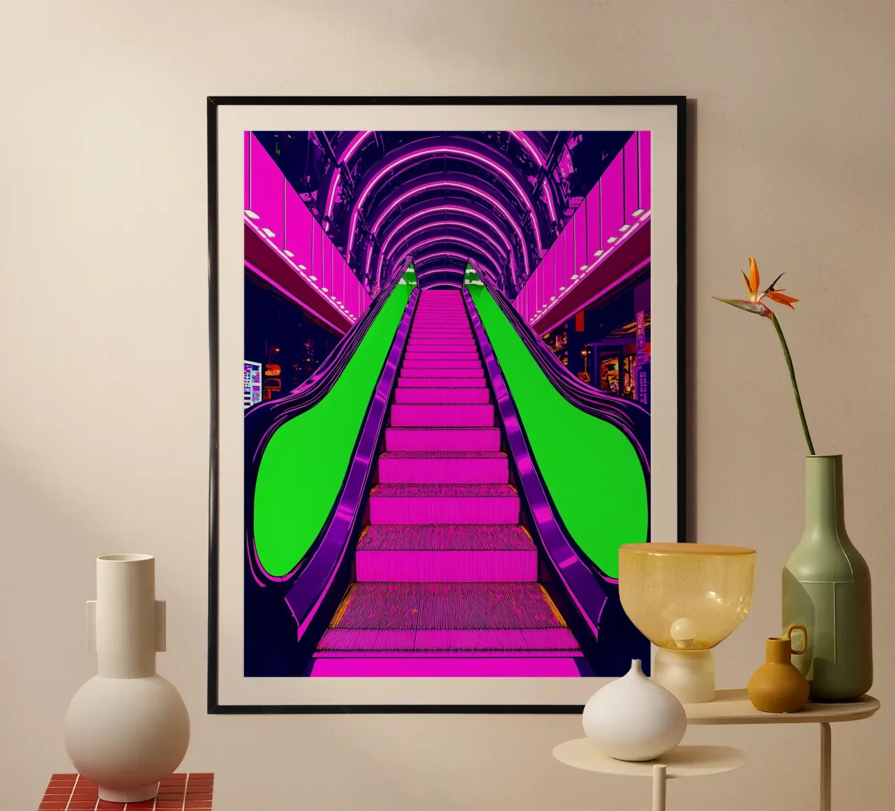 Scala mobile - Pop Art poster da ColorCrash Gallery