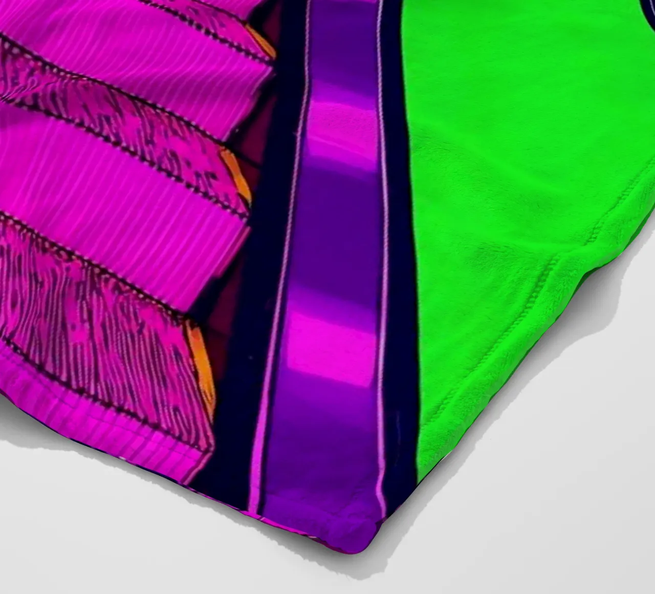 Scala mobile - Pop Art coperta in pile da ColorCrash Gallery