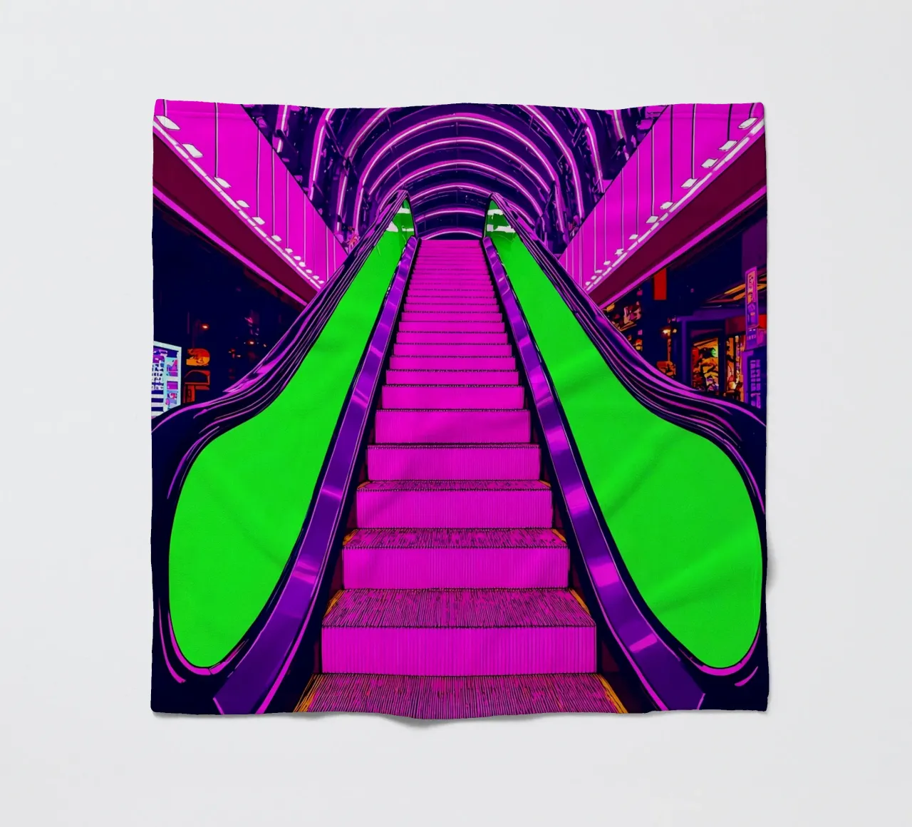 Scala mobile - Pop Art coperta in pile da ColorCrash Gallery