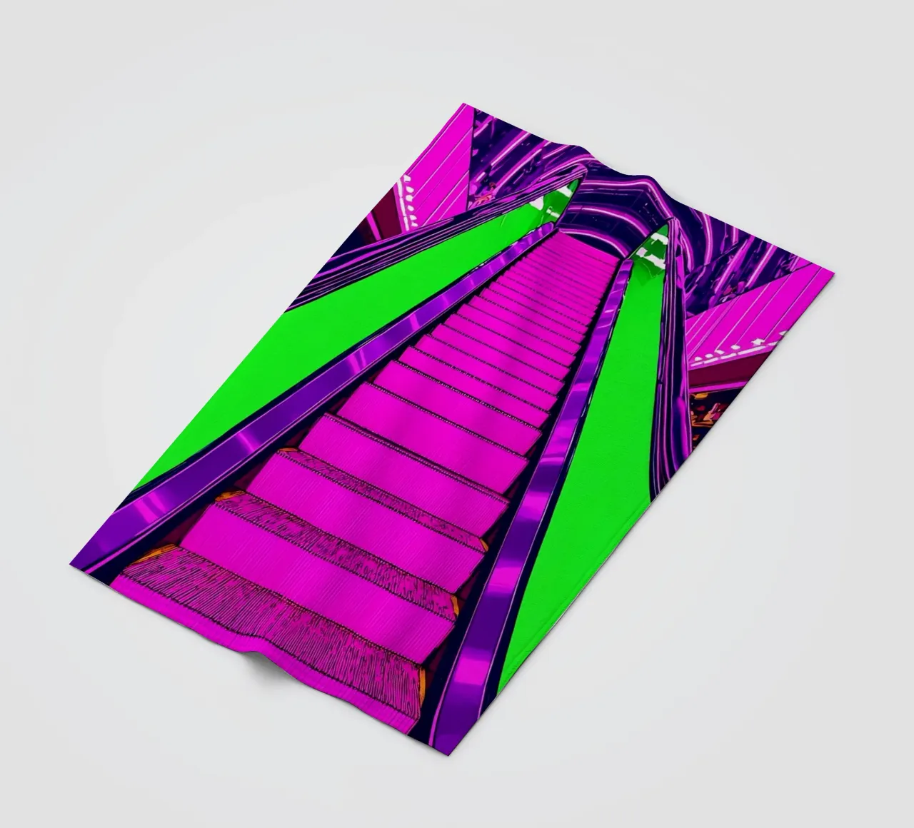 Scala mobile - Pop Art coperta in pile da ColorCrash Gallery