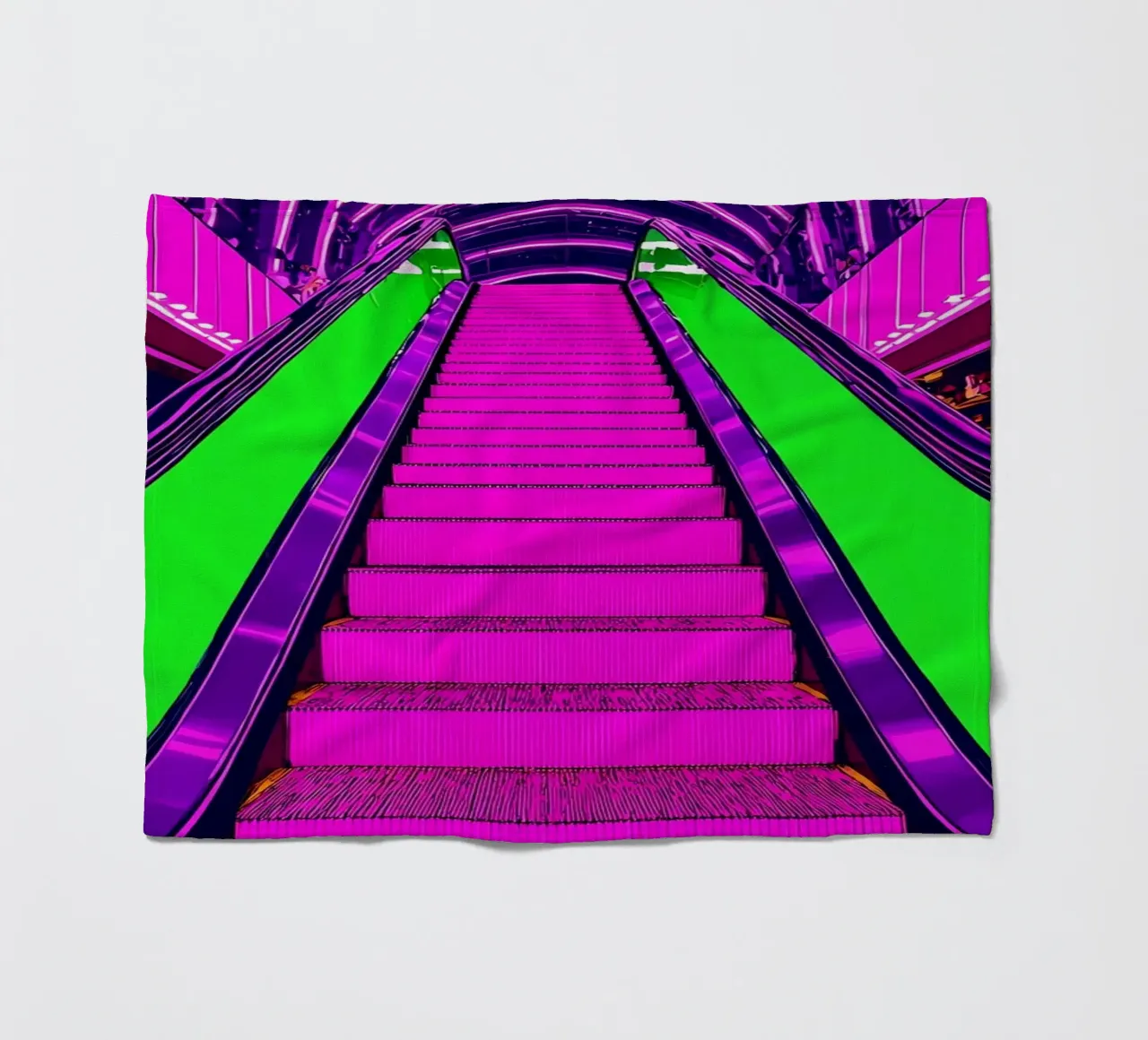 Scala mobile - Pop Art coperta in pile da ColorCrash Gallery