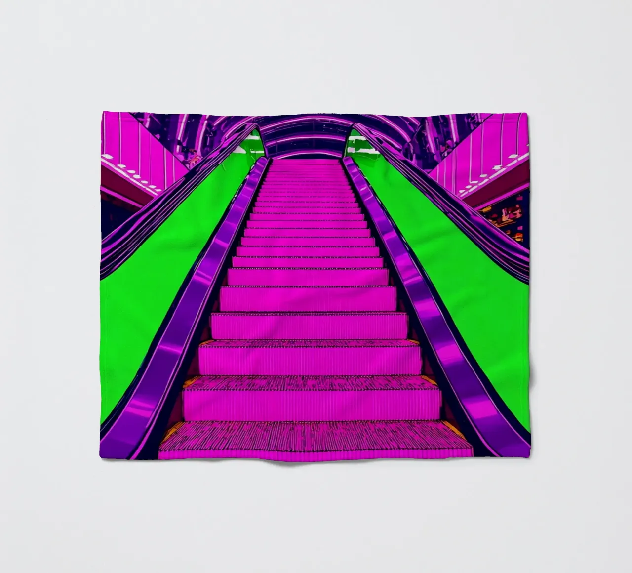 Scala mobile - Pop Art coperta in pile da ColorCrash Gallery