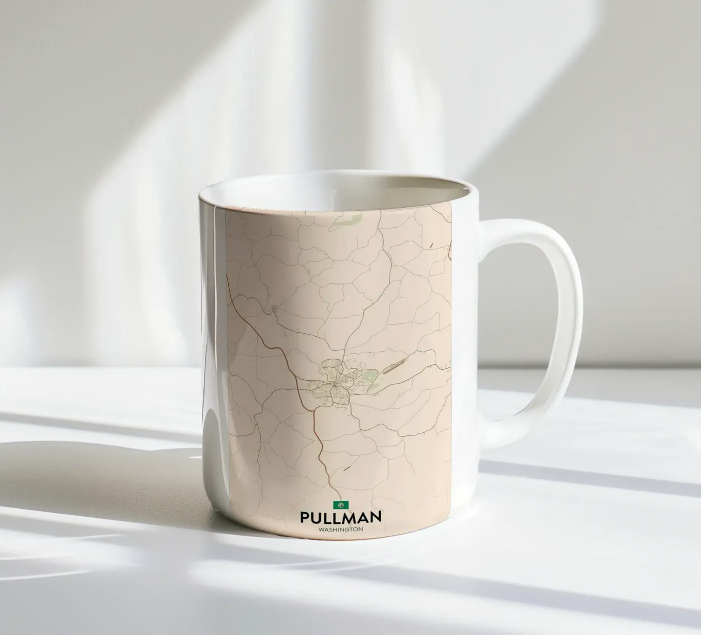 Pullman WA keramische mok van Jacob W MICKELSON