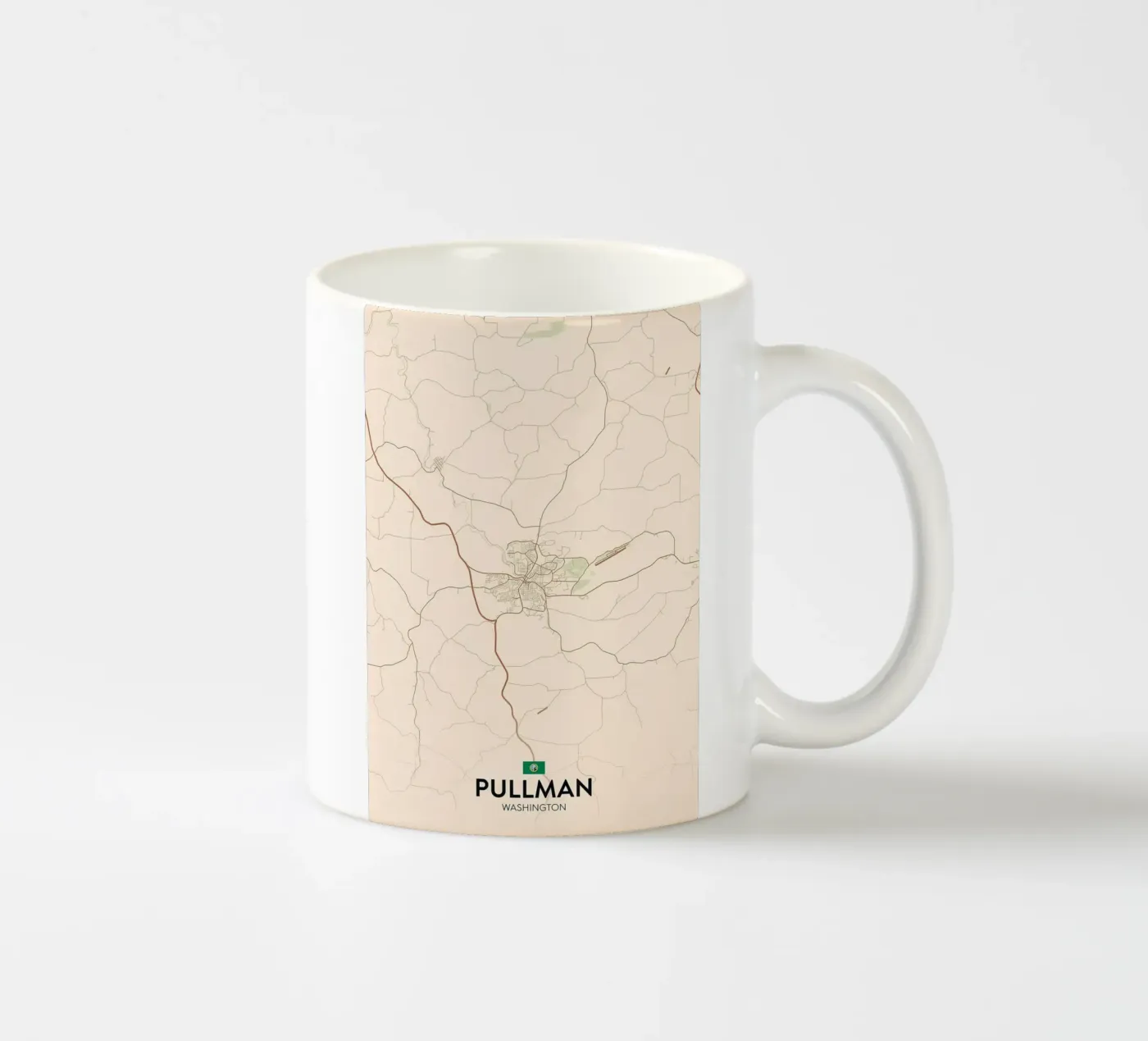 Pullman WA keramische mok van Jacob W MICKELSON