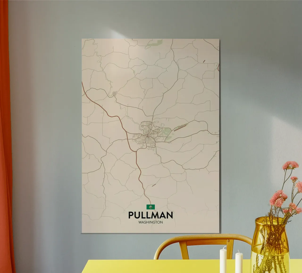 Pullman WA poster van Jacob W MICKELSON
