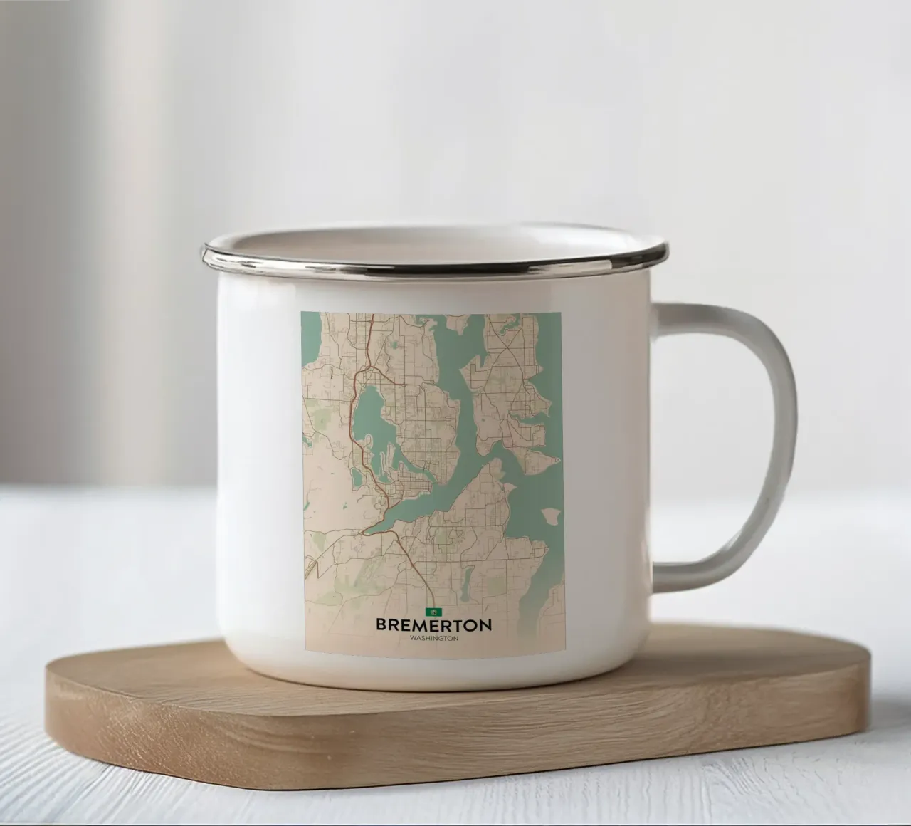 Bremerton WA tazza in smalto da Jacob W MICKELSON