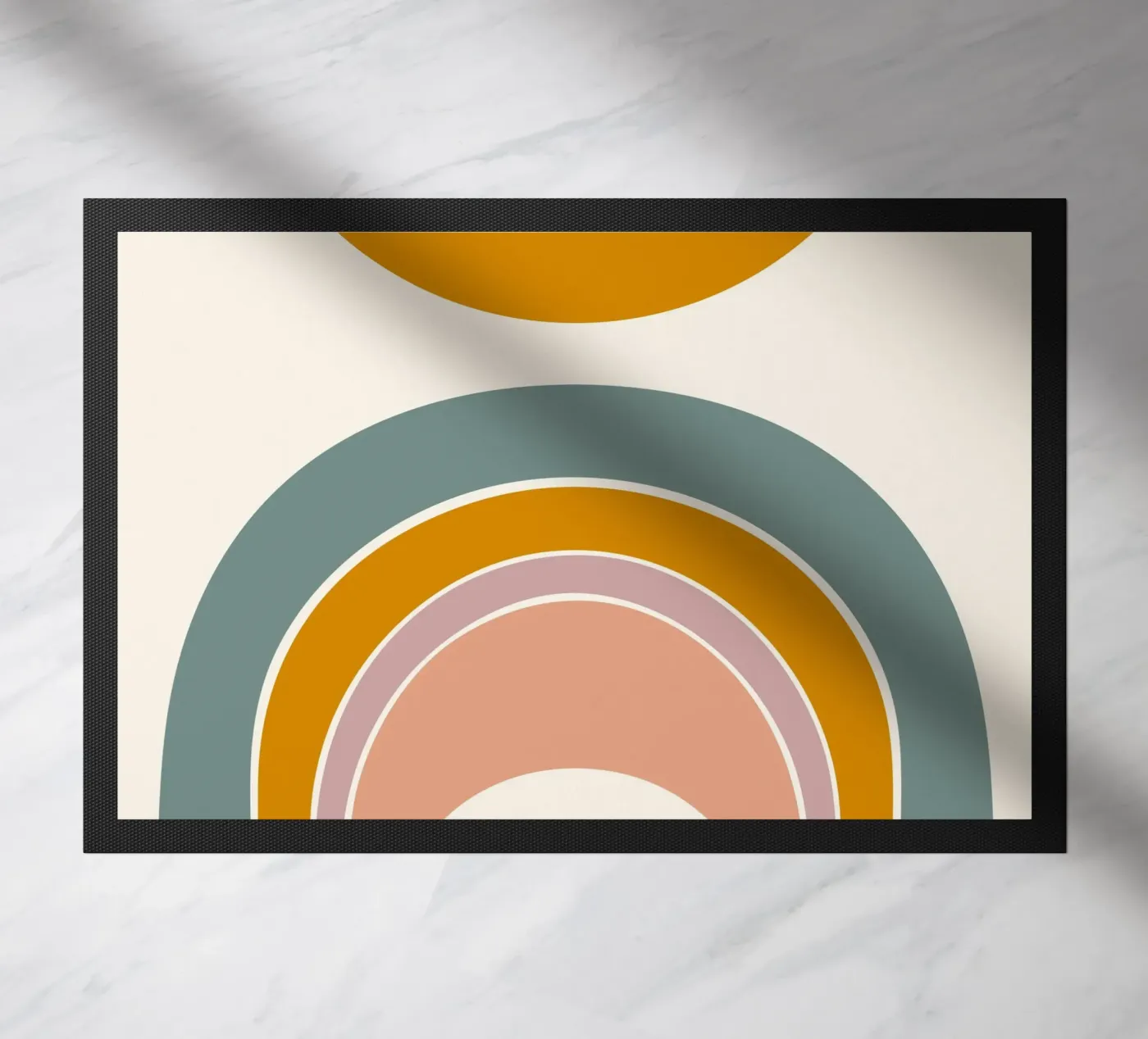 Sole e arcobaleno zerbino da nicigabrieldesigns