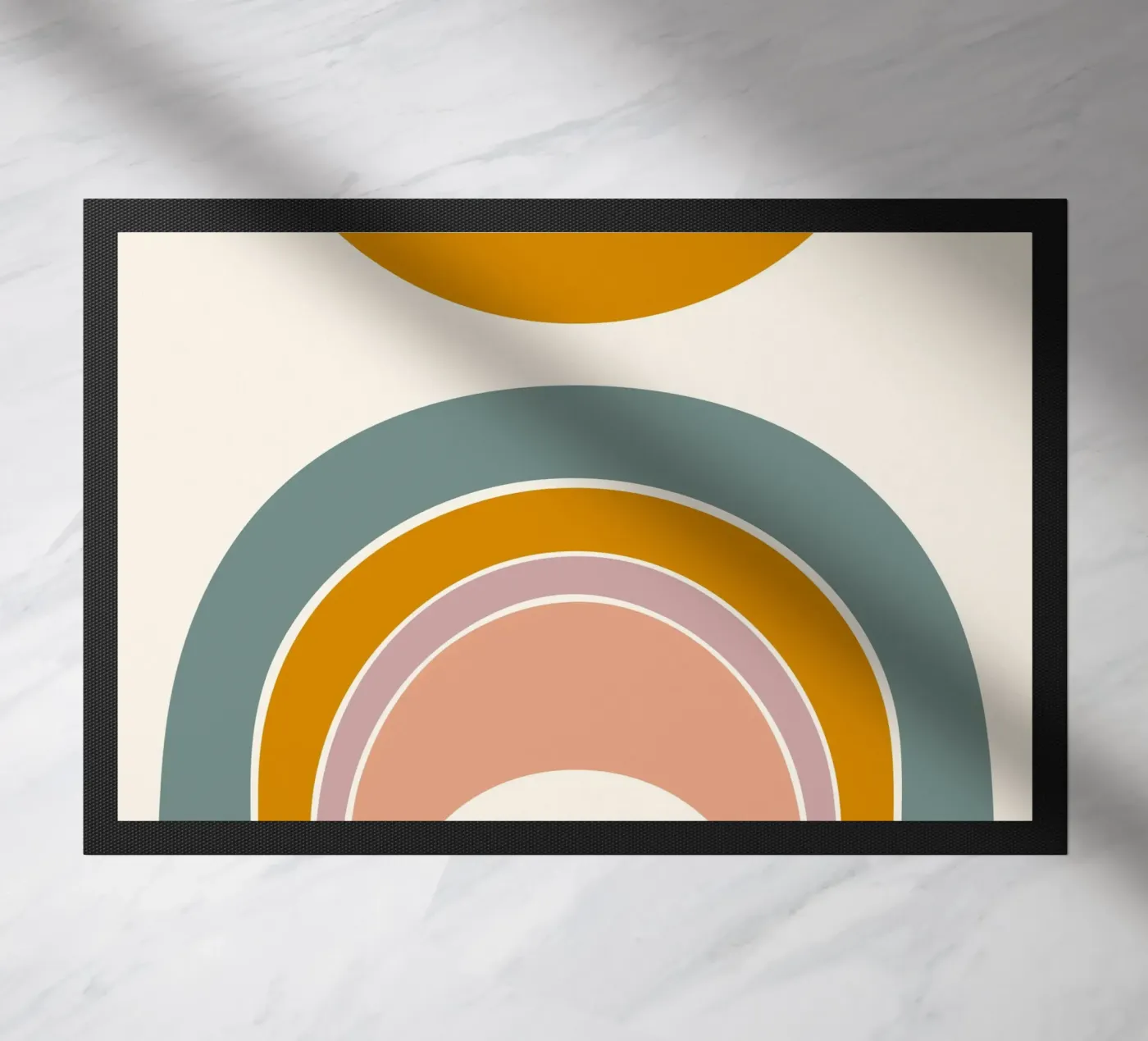 Sole e arcobaleno zerbino da nicigabrieldesigns