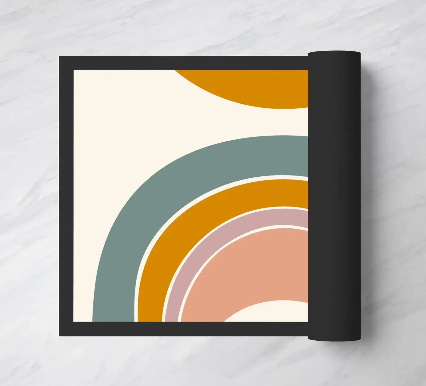 Sole e arcobaleno zerbino da nicigabrieldesigns