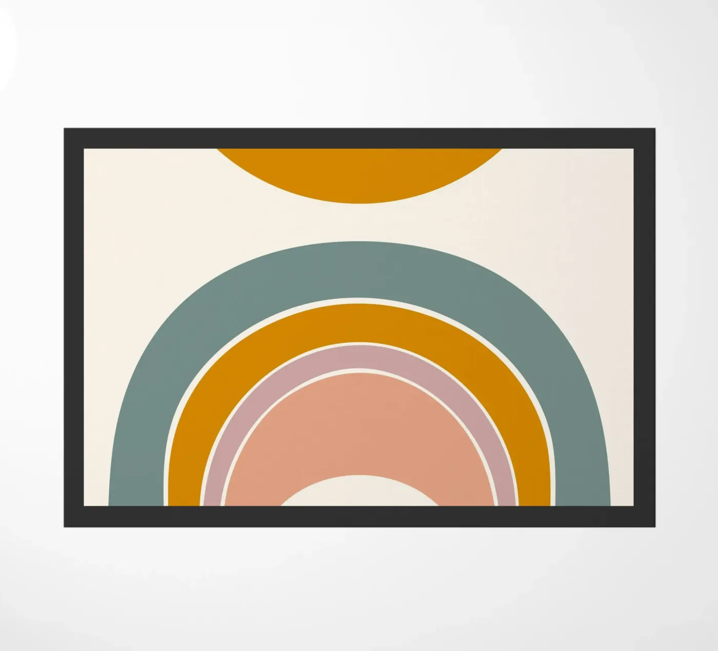 Sole e arcobaleno zerbino da nicigabrieldesigns