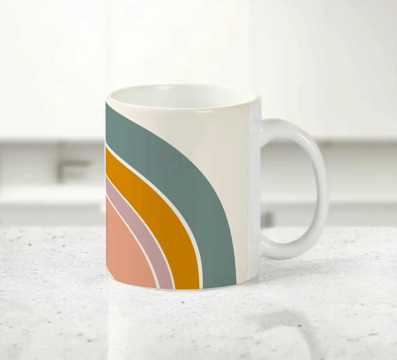 Sole e arcobaleno tazza in ceramica da nicigabrieldesigns