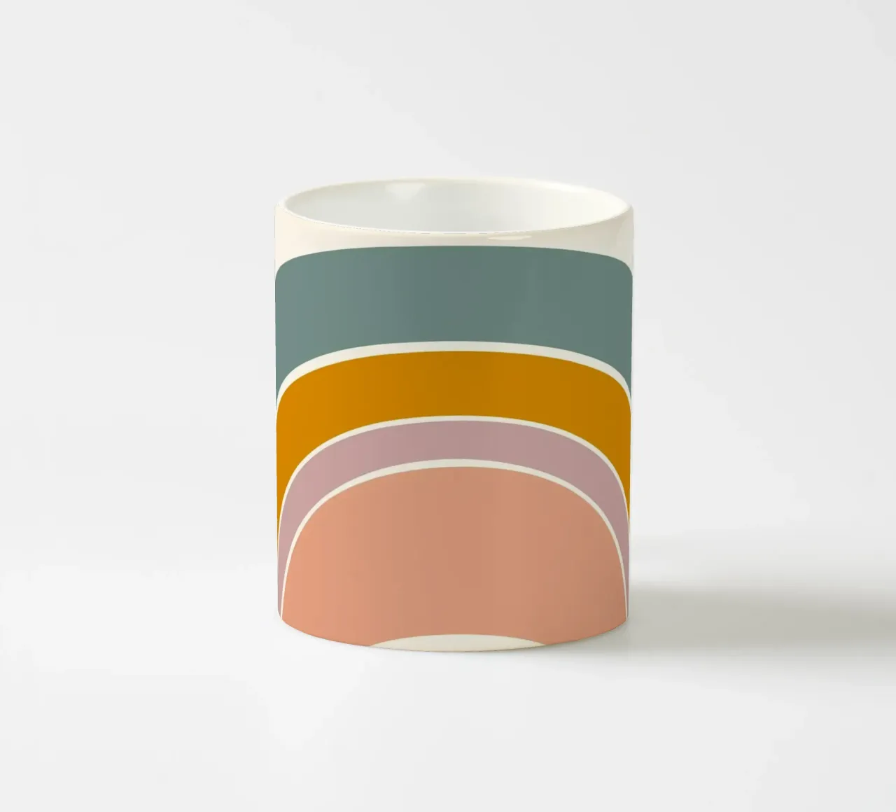 Sole e arcobaleno tazza in ceramica da nicigabrieldesigns