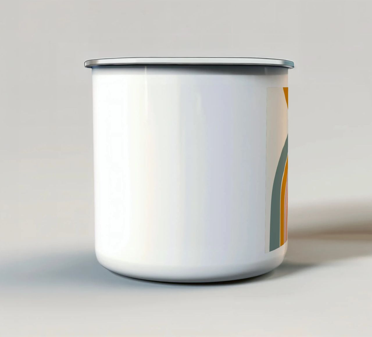 Sole e arcobaleno tazza in smalto da nicigabrieldesigns