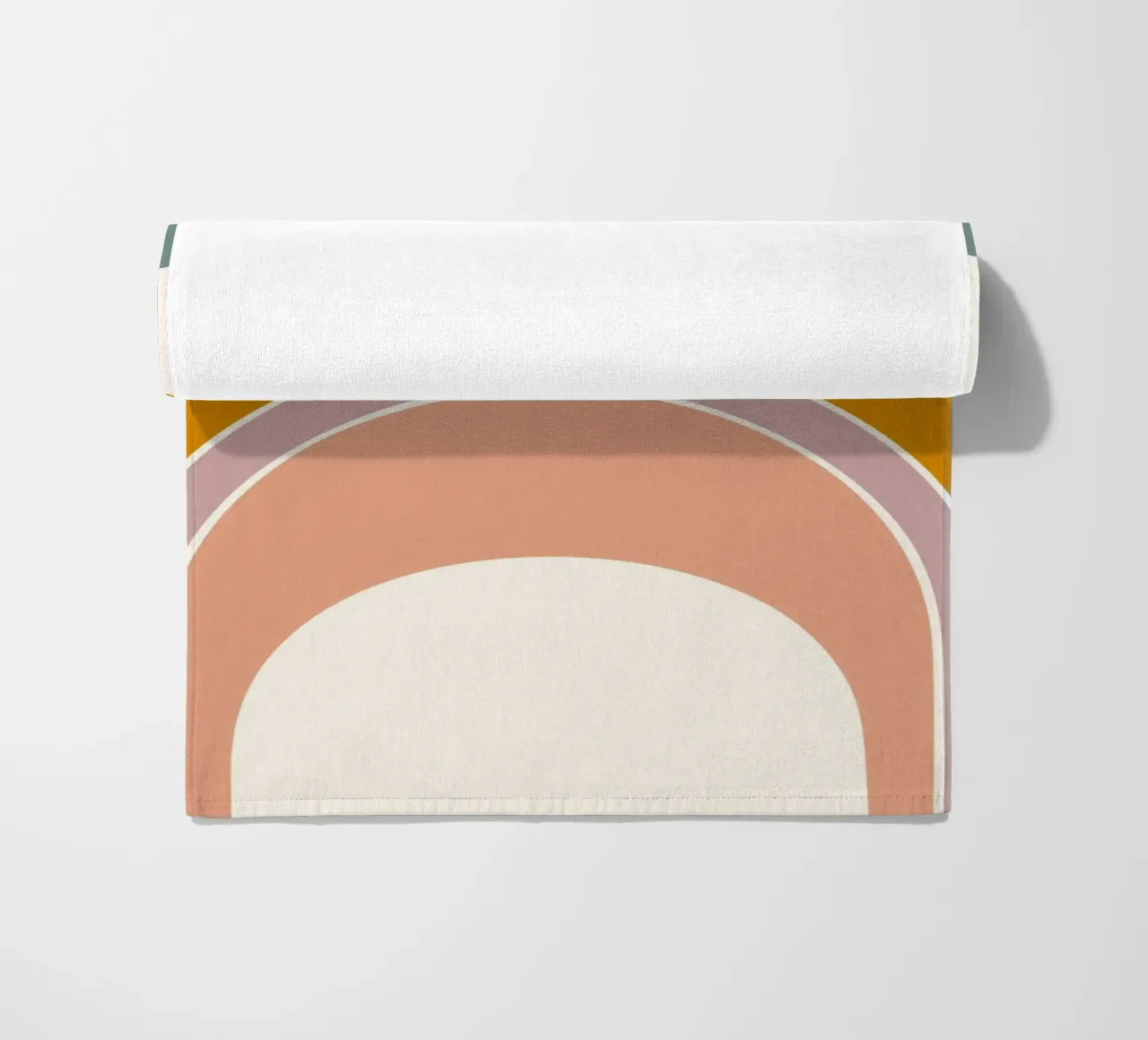 Sole e arcobaleno telo mare da nicigabrieldesigns