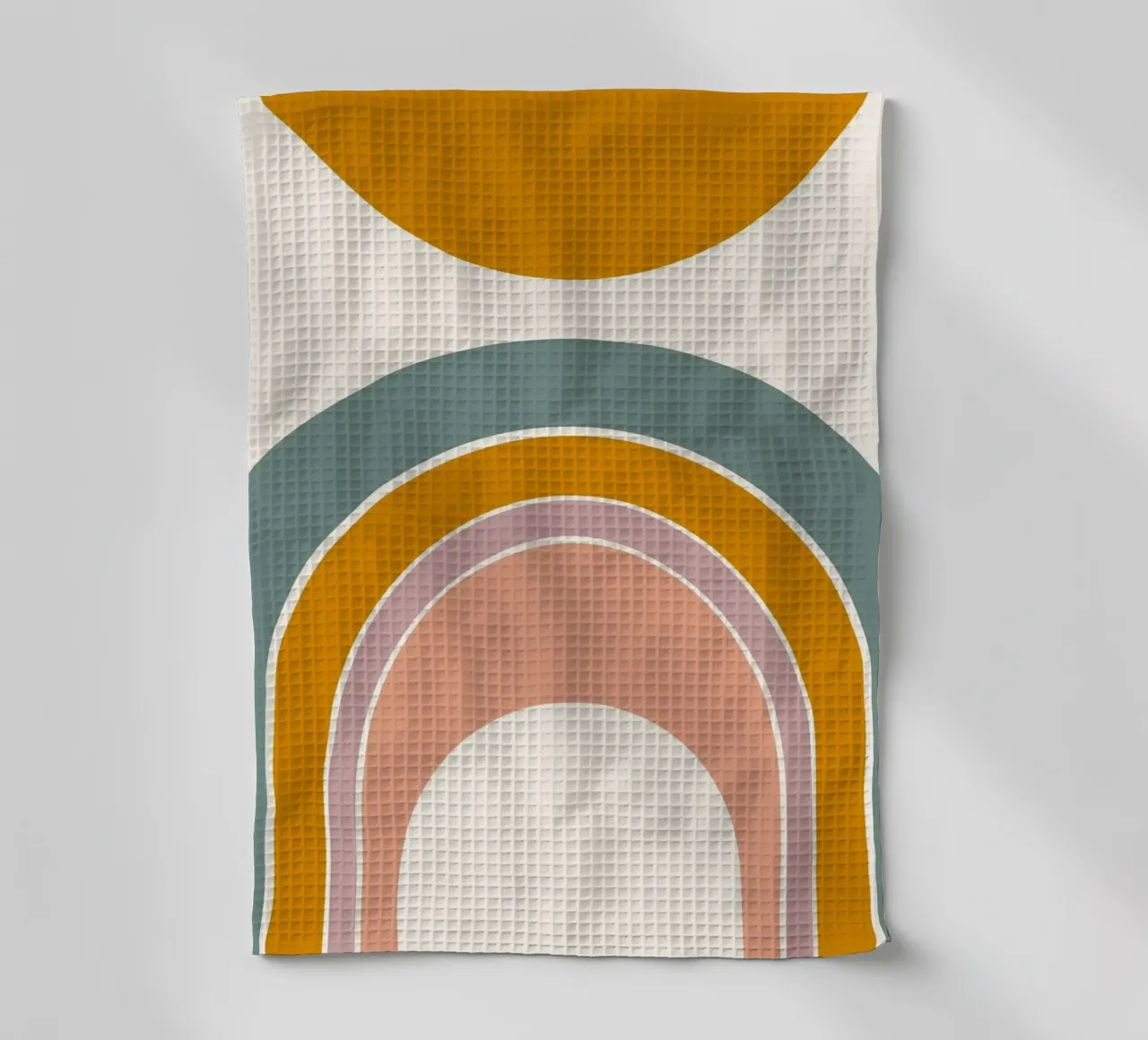 Sole e arcobaleno canovaccio da cucina da nicigabrieldesigns
