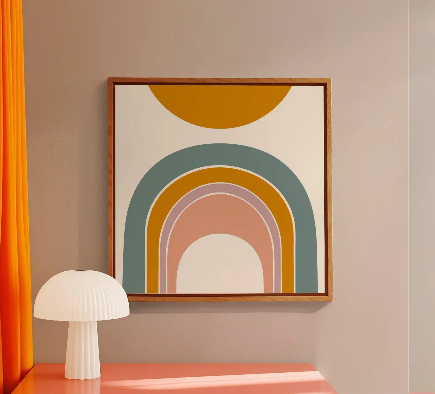 Sun and Rainbow acrylic glass by nicigabrieldesigns