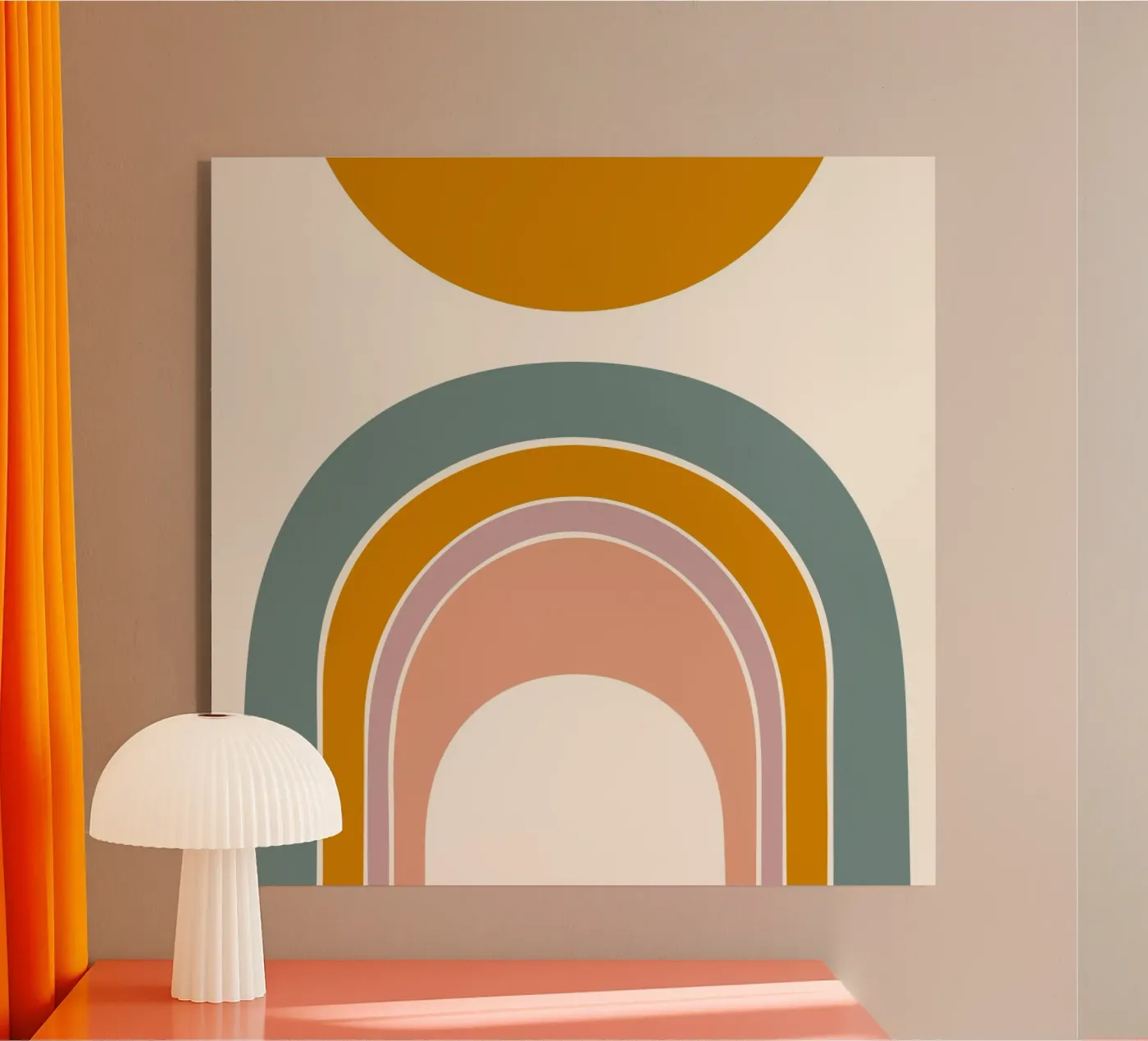 Sun and Rainbow acrylic glass by nicigabrieldesigns